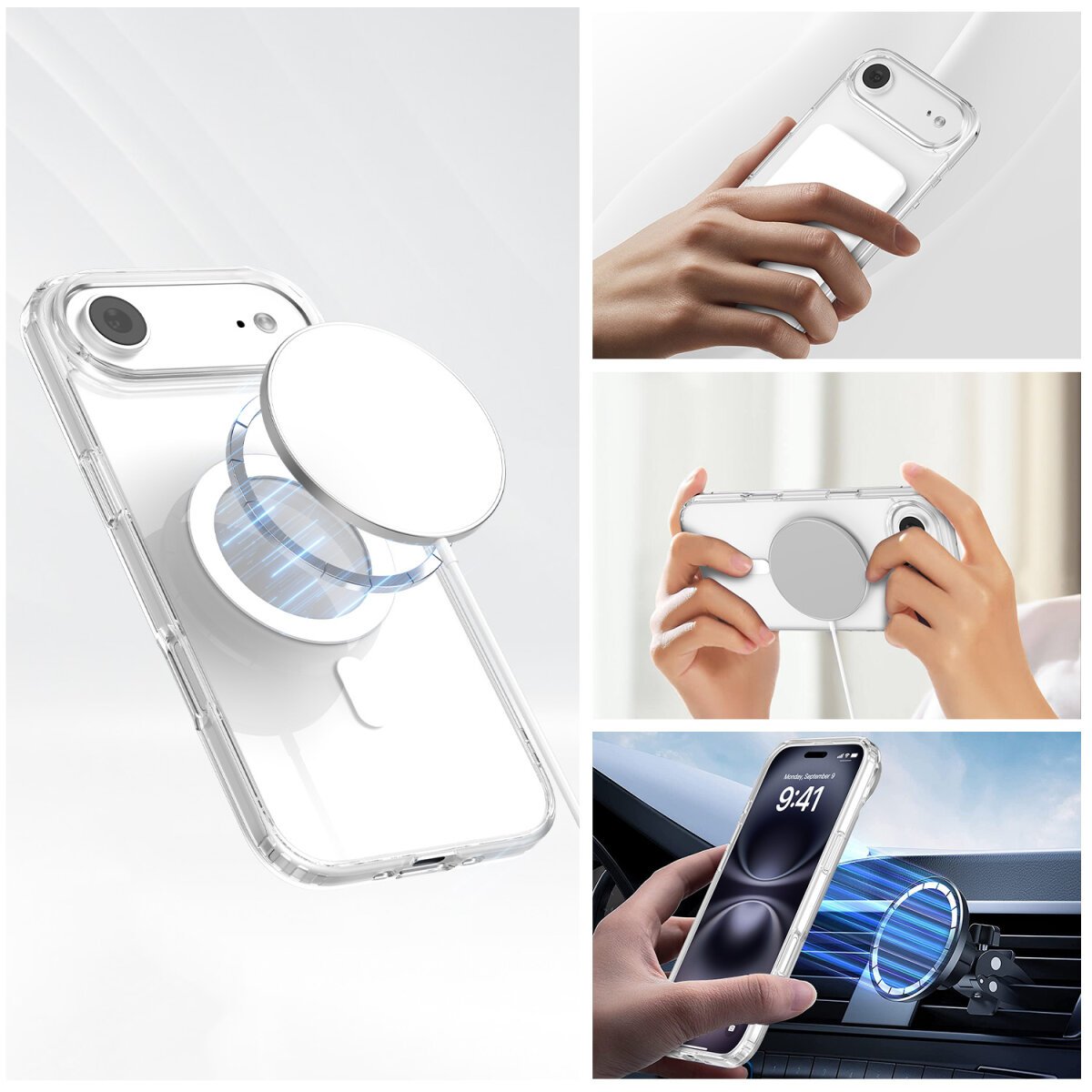 4smarts 360° Premium Protection Set Para Apple Iphone Air Magsafe-Kompatibel