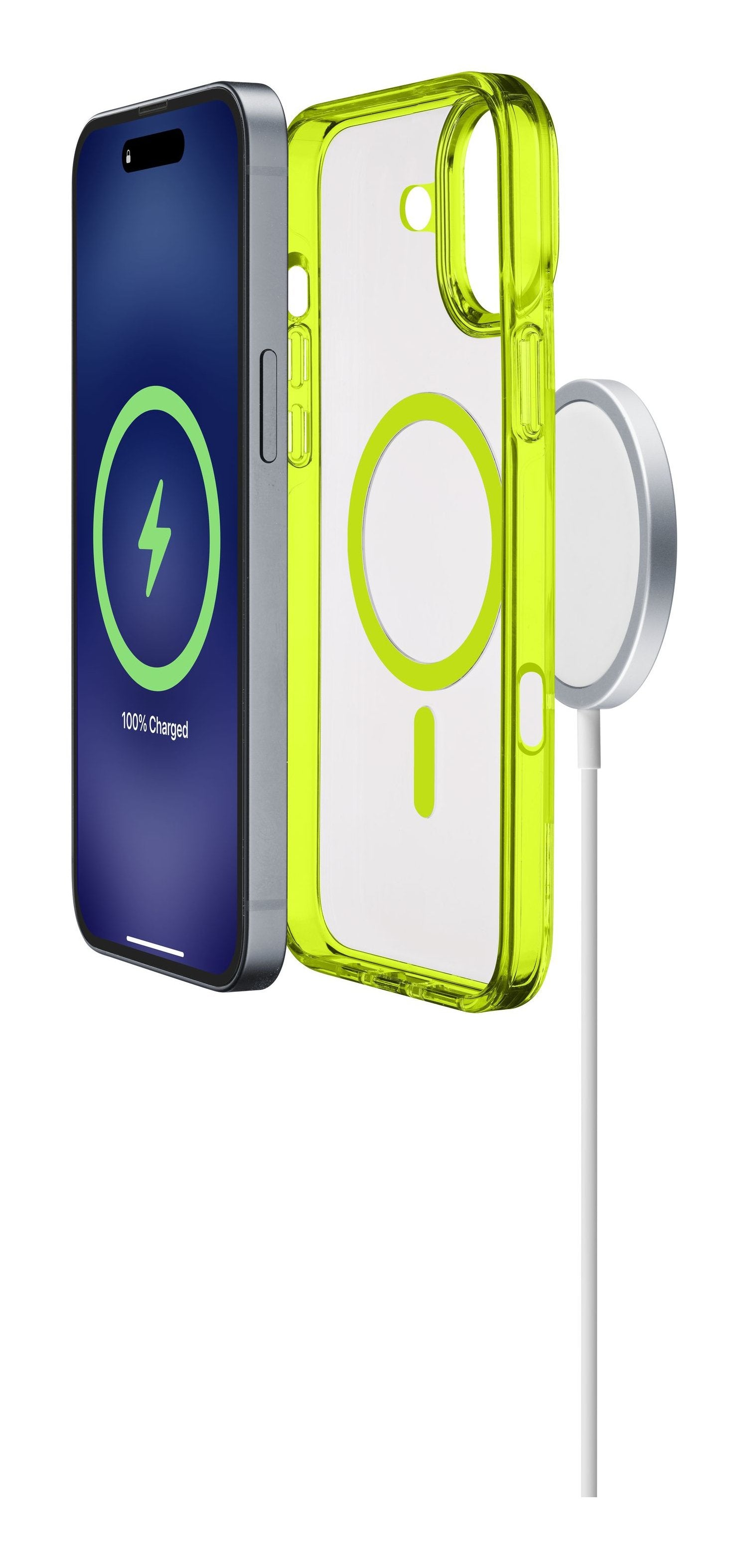 Cellularline Iconic Mag Magsafe Case Iphone 16 Lime