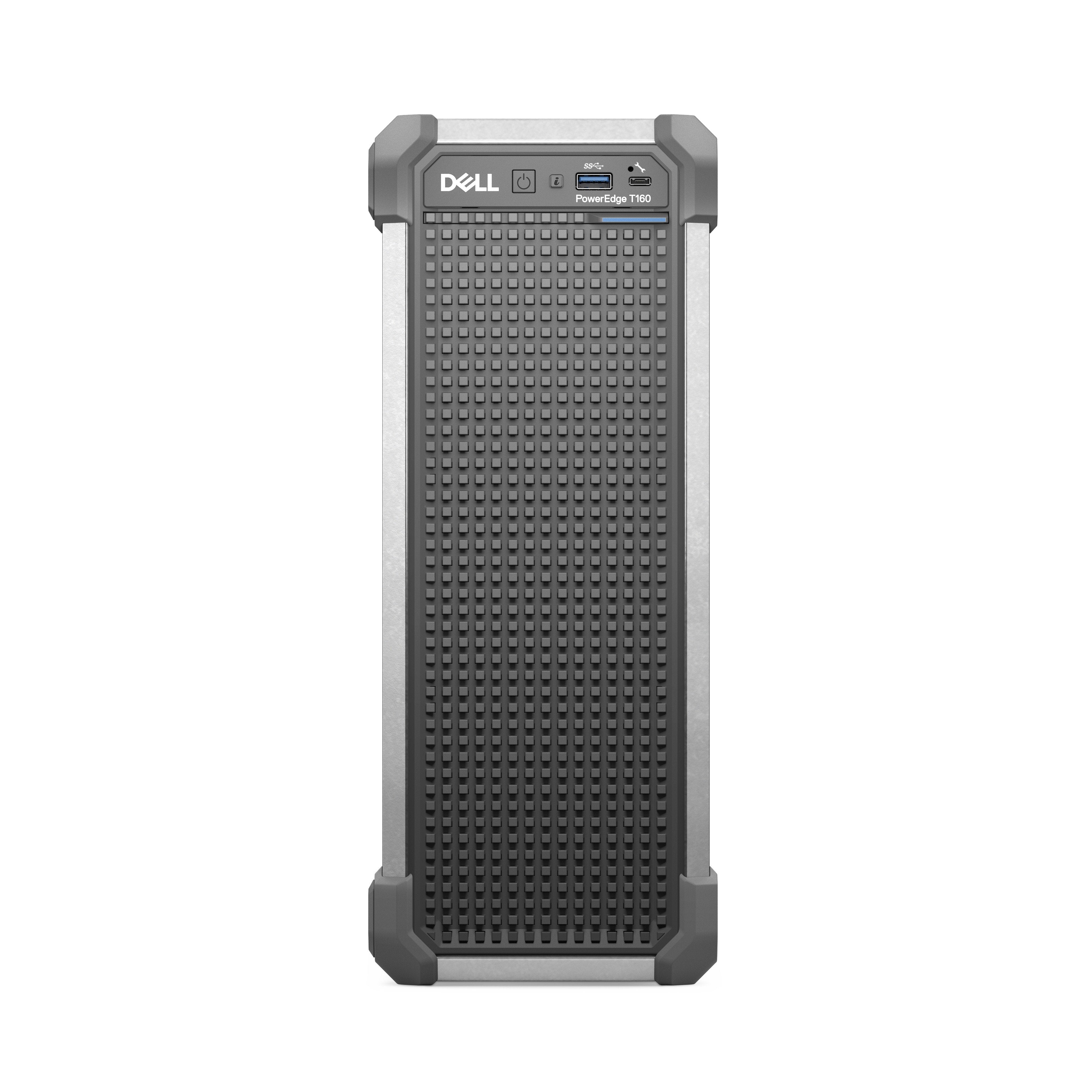 Dell Pe T160 Chassis 3x3.5 + 2x2.5 Cabled Xeon 6 Performance 6315p 16gb 1x2tb Hdd Sata On Board Lom Dp Idrac9 Basic 16g