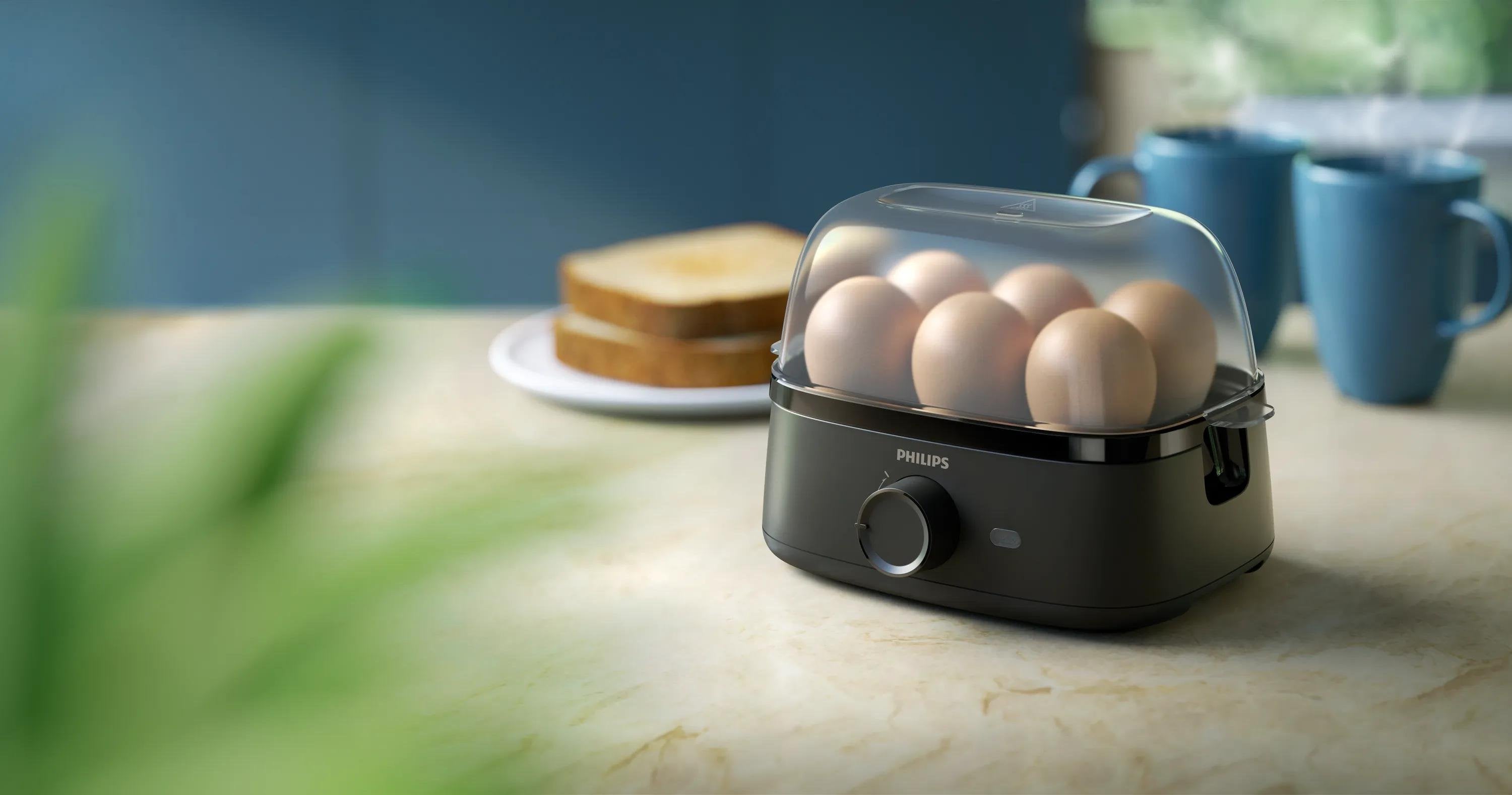 EAN 8720389030994 - Philips 3000 series HD9137/90 cuecehuevos 6 huevos 400 W Gris imagen 8