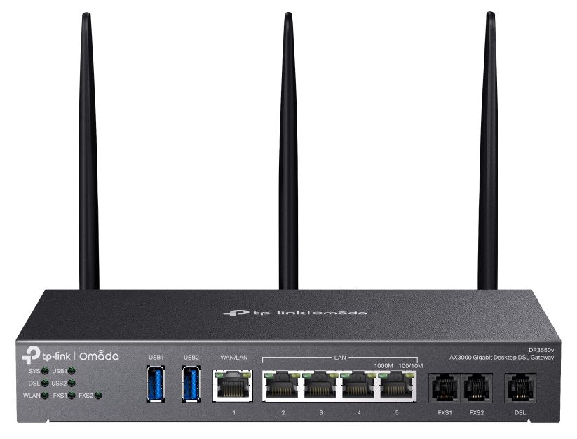 Omada Dr3220v-4g4g+ Cat6 Gigabit Rackmount Dsl Gateway