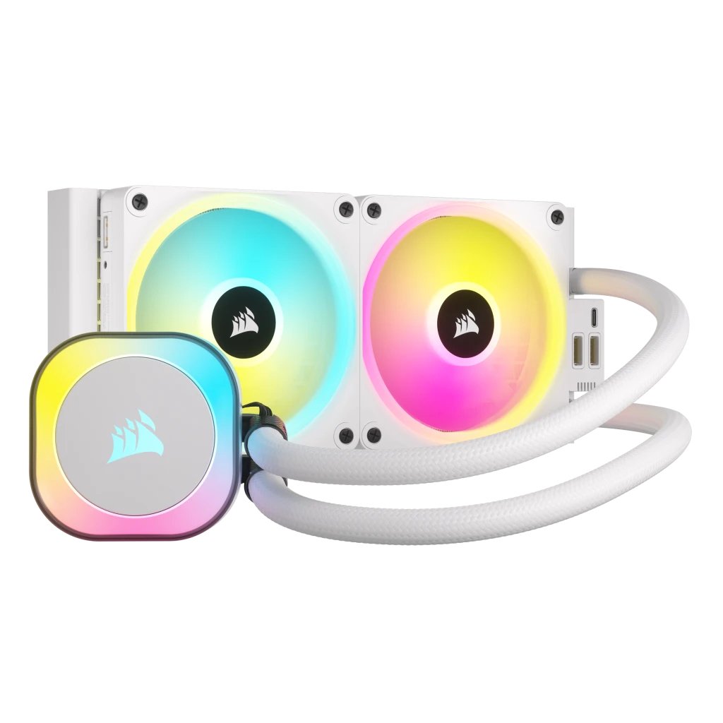 EAN 0840006665854 - Corsair H100I Procesador Sistema de refrigeración híbrido 12 cm Blanco imagen 1