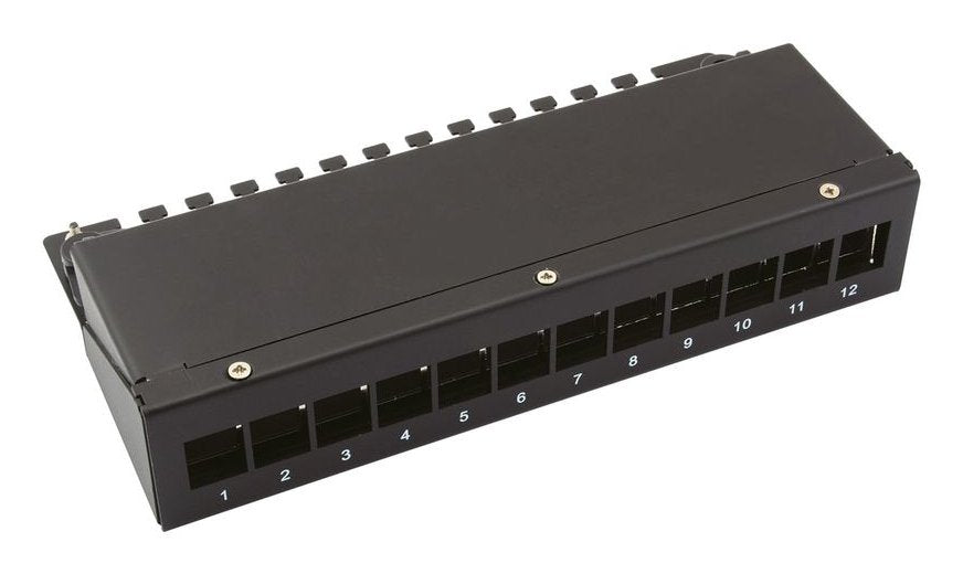 Keystone-Portamódulos 12-Port Negro