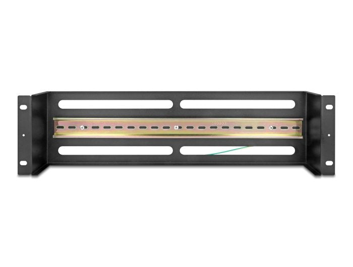 Delock 19 Schutzschalterleiste Con Abdeckung Y Hutschiene 3 He Metall Negro