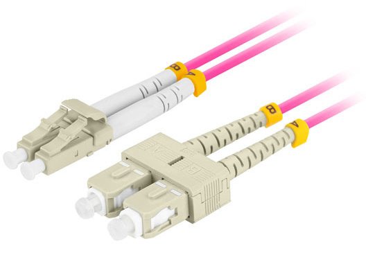 EAN 5901969440140 - Lanberg FO-LUSU-MD41-0020-VT Cable de fibra óptica e InfiniBand 2 m 2x LC 2x SC LC/SC Rosa imagen 1