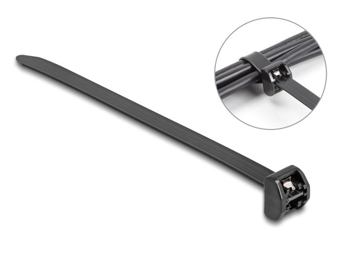 Delock Bridas Metálicas Largas L 343 X B 12,7 Mm 10 Piezas Negro