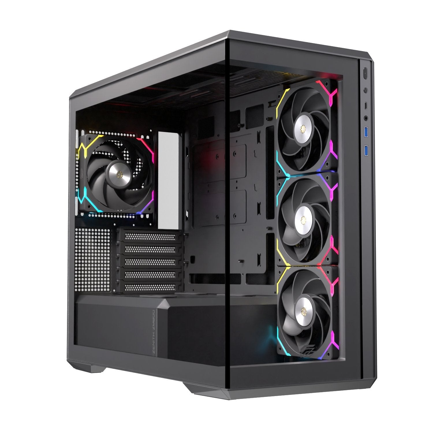 EAN 6977277368963 - Einarex EXCS-ZM-800R-B carcasa de ordenador Midi Tower Negro imagen 1