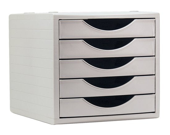 Archivo 2000 Módulo Archivotec 5 Cajones Válido Para Formato Din A4, Fólio Y Subcarpeta 340x270x260 Mm Gris
