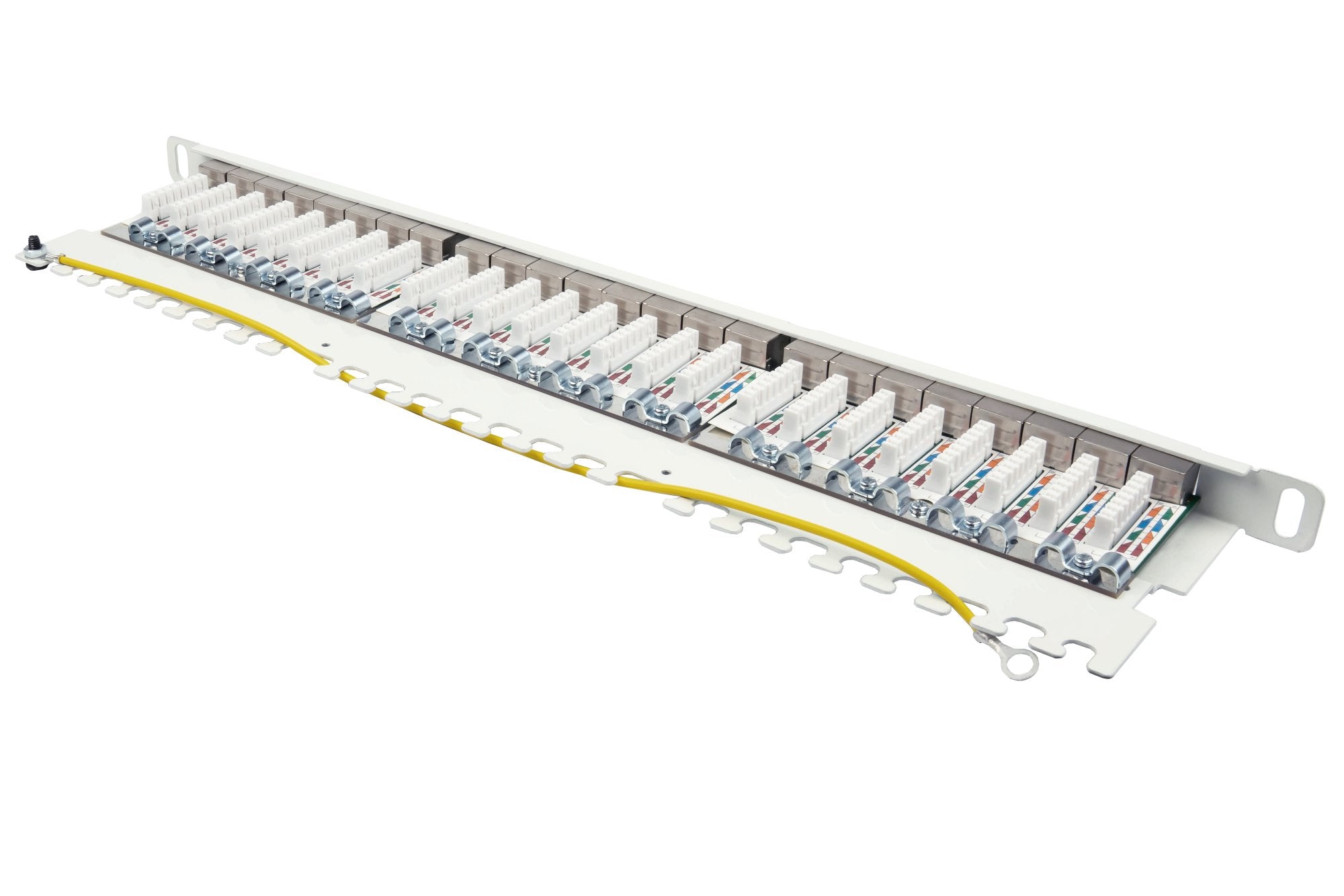Good Connections Patchpanel 19"Cat. 6a 24-P 0,5he Reinweiss