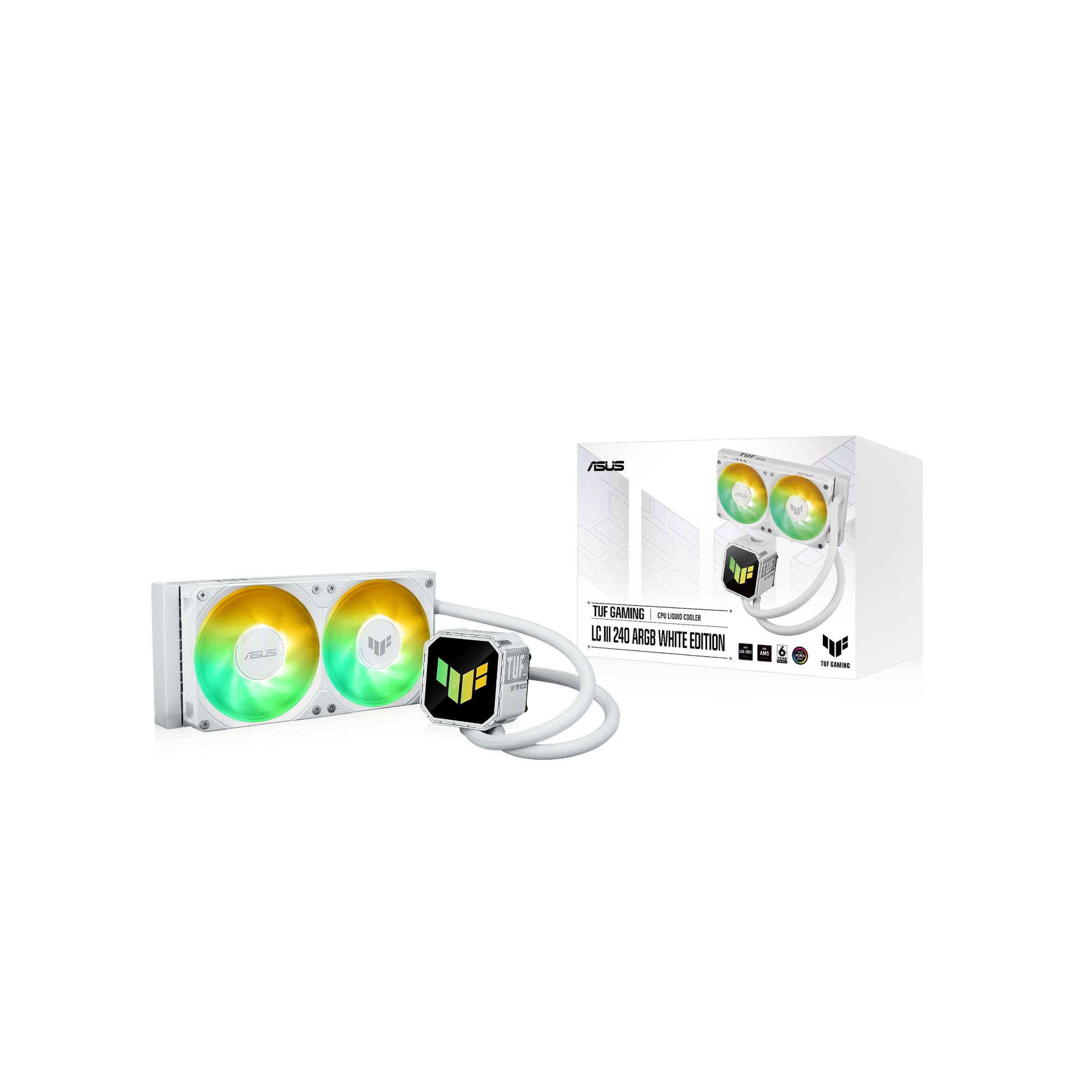 EAN 4711636158961 - ASUS TUF Gaming LC III 240 ARGB White Edition Procesador Sistema de refrigeración líquida todo en uno 12  imagen 12