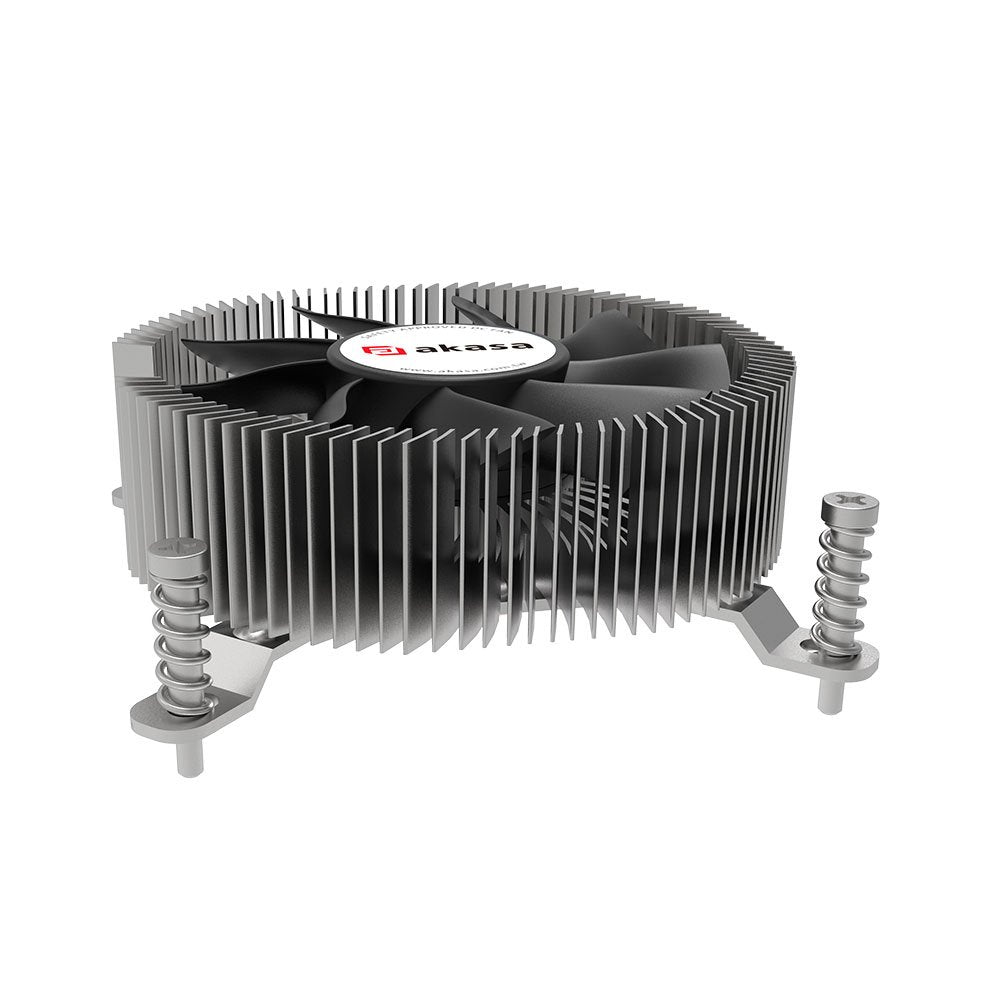 Akasa Ak-Cc6616hp01 Sistema De Refrigeración Para Ordenador Procesador Refrigerador De Aire 7,5 Cm Aluminio, Negro 1 Pieza(S)