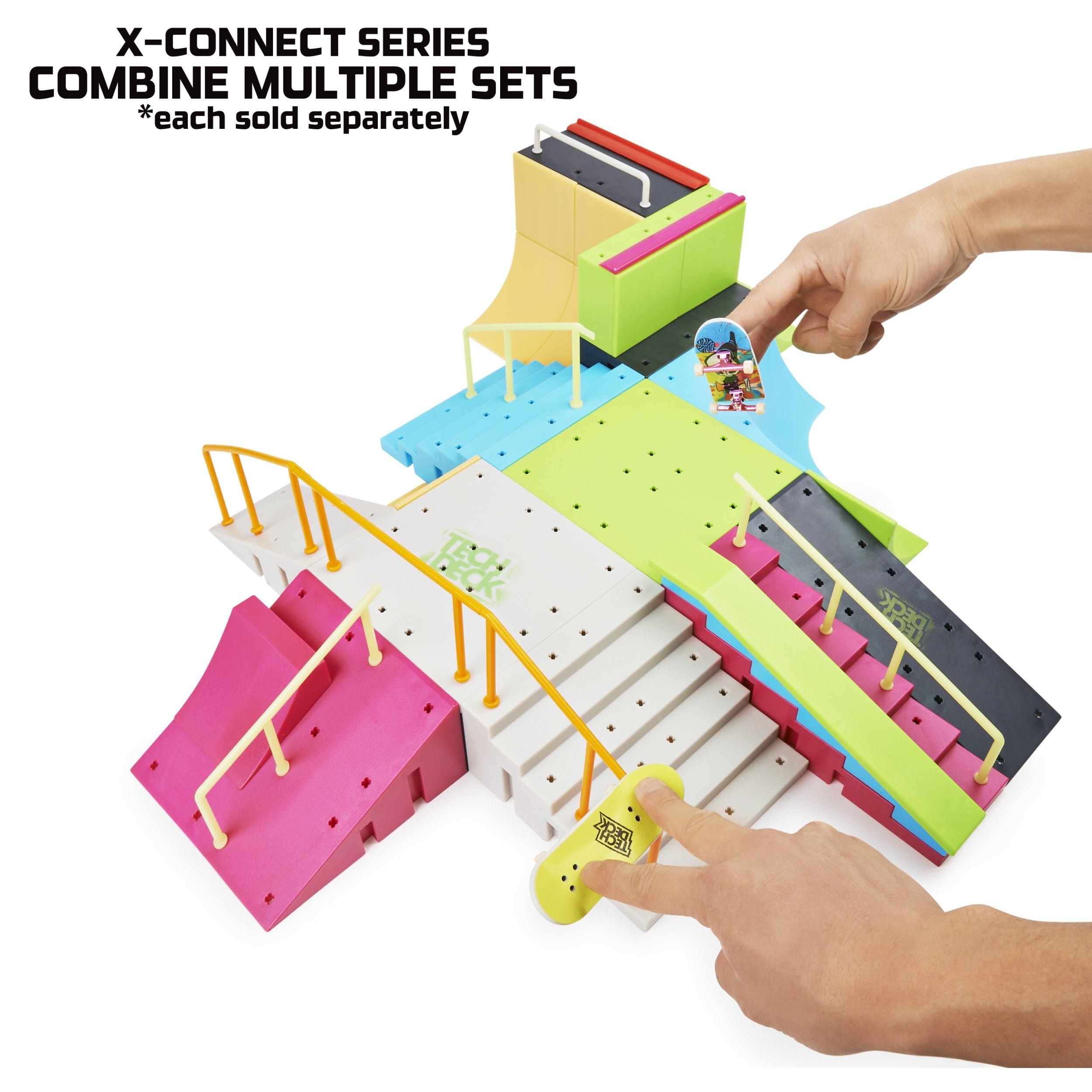 Spinmaster Tech Deck - Neon Mega Park (Mit Zwei Fingerboards, X-Connect) 6063752