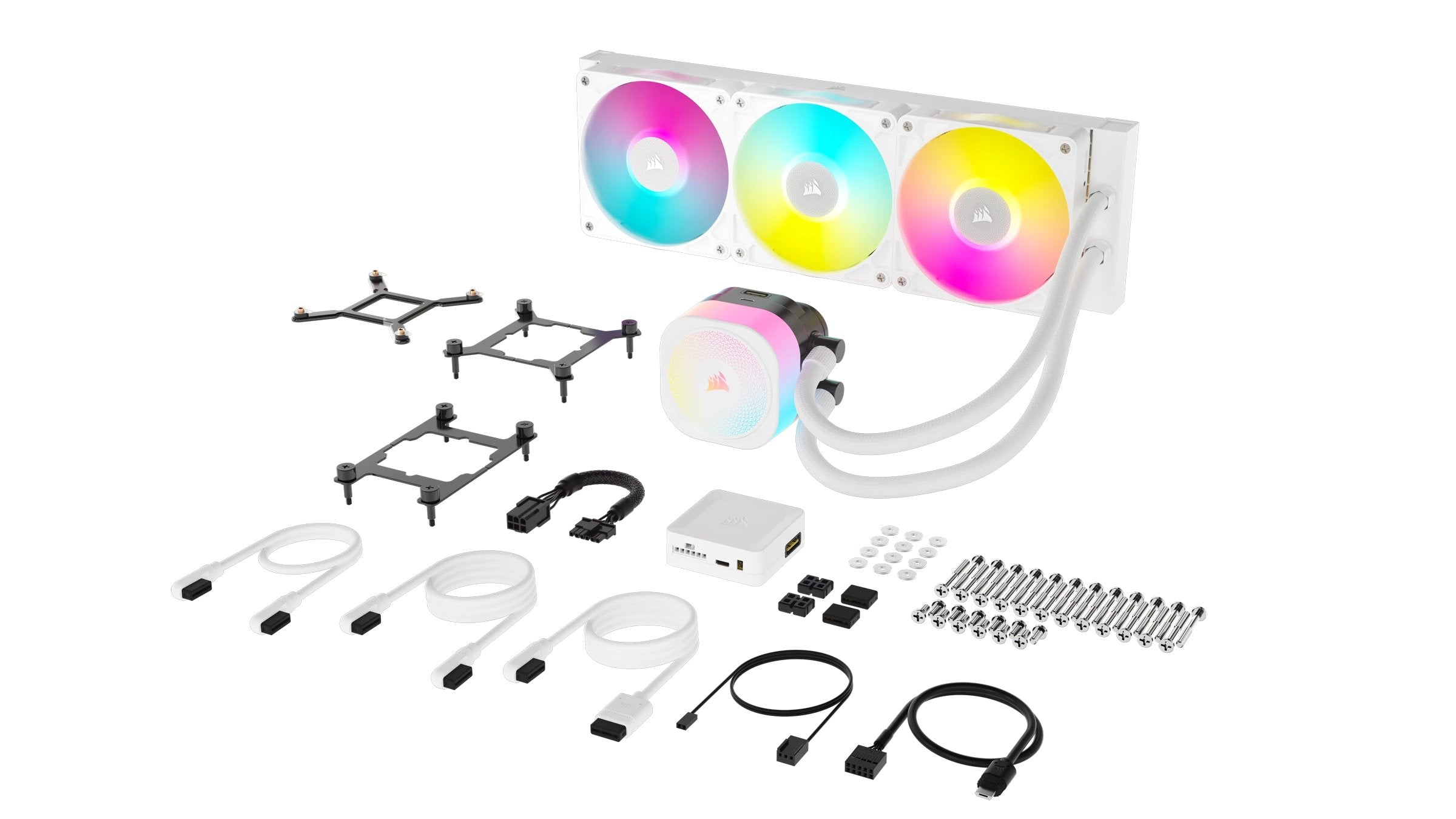 EAN 0840006685463 - Corsair iCUE LINK TITAN RX RGB Procesador Sistema de refrigeración líquida todo en uno 12 cm Blanco 1 pie imagen 4