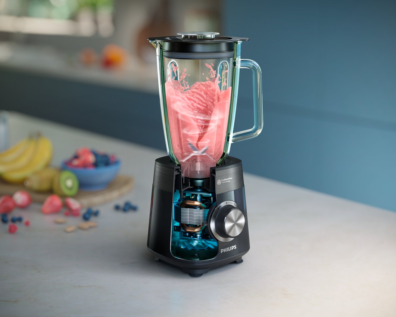 EAN 8720389032639 - Philips 5000 series HR3030/00 licuadora 2 L Batidora de vaso 1200 W Negro imagen 2