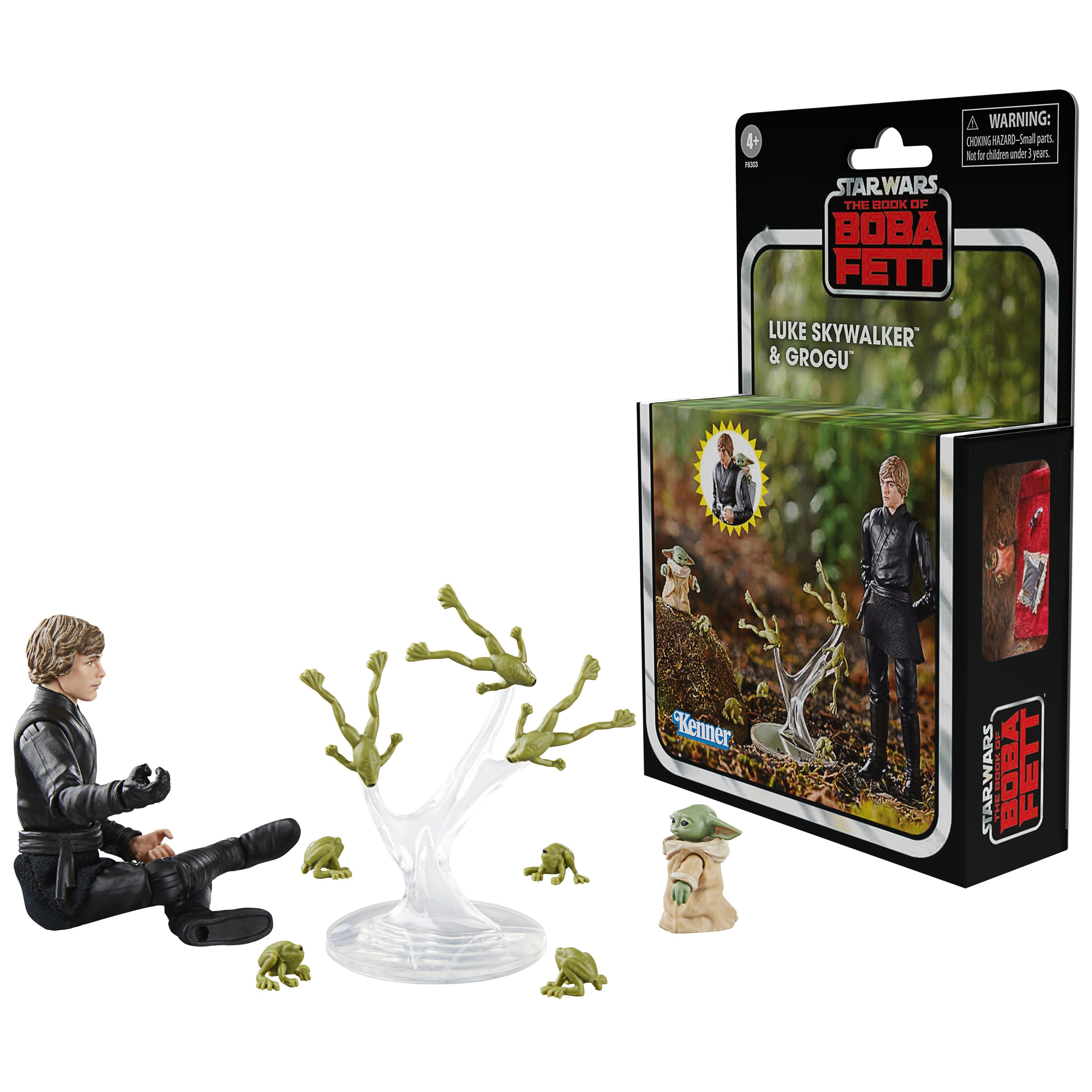 Figuras Luke Skywalker & Grogu El Libro De Boba Fett Star Wars 9,5cm