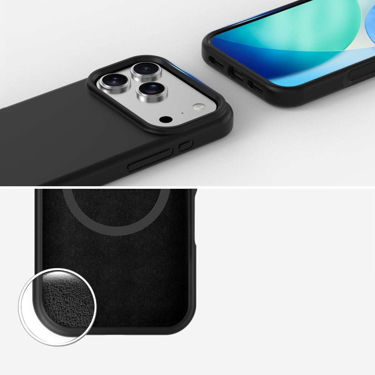 4smarts Funda De Silicona Cupertino Para Apple Iphone 17 Pro Max Magsafe-Kompatibel
