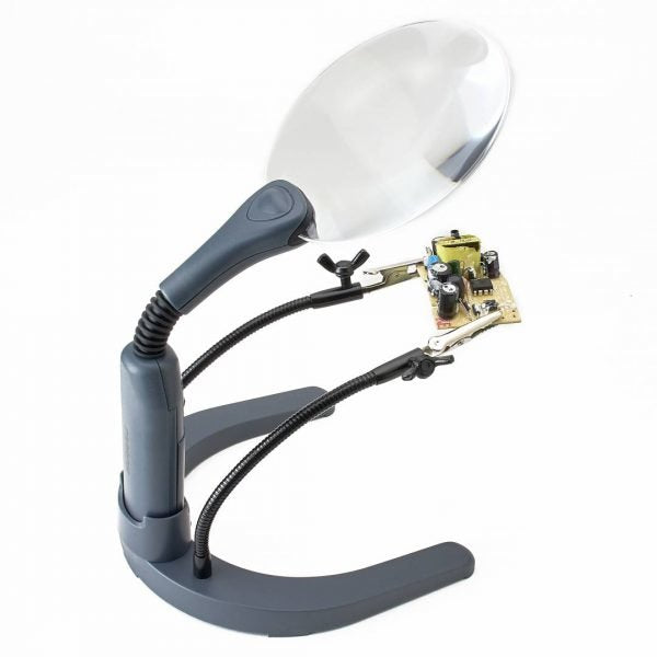 Carson Helpinghands Magnifier Lente De Aumento Y Lupa 2x Gris, Transparente