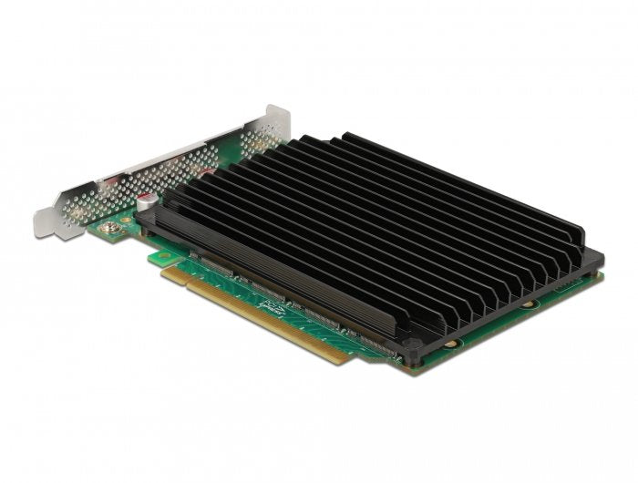 Tarjeta Delock Pci Express X16 A 4 X Nvme M.2 Key M Interno Con Disipador De Calor
