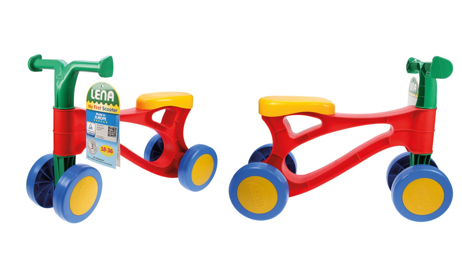 EAN 4006942812004 - Lena My First Scooter Multicoloured Niños Patinete de cuatro ruedas Azul, Verde, Naranja, Rojo imagen 4