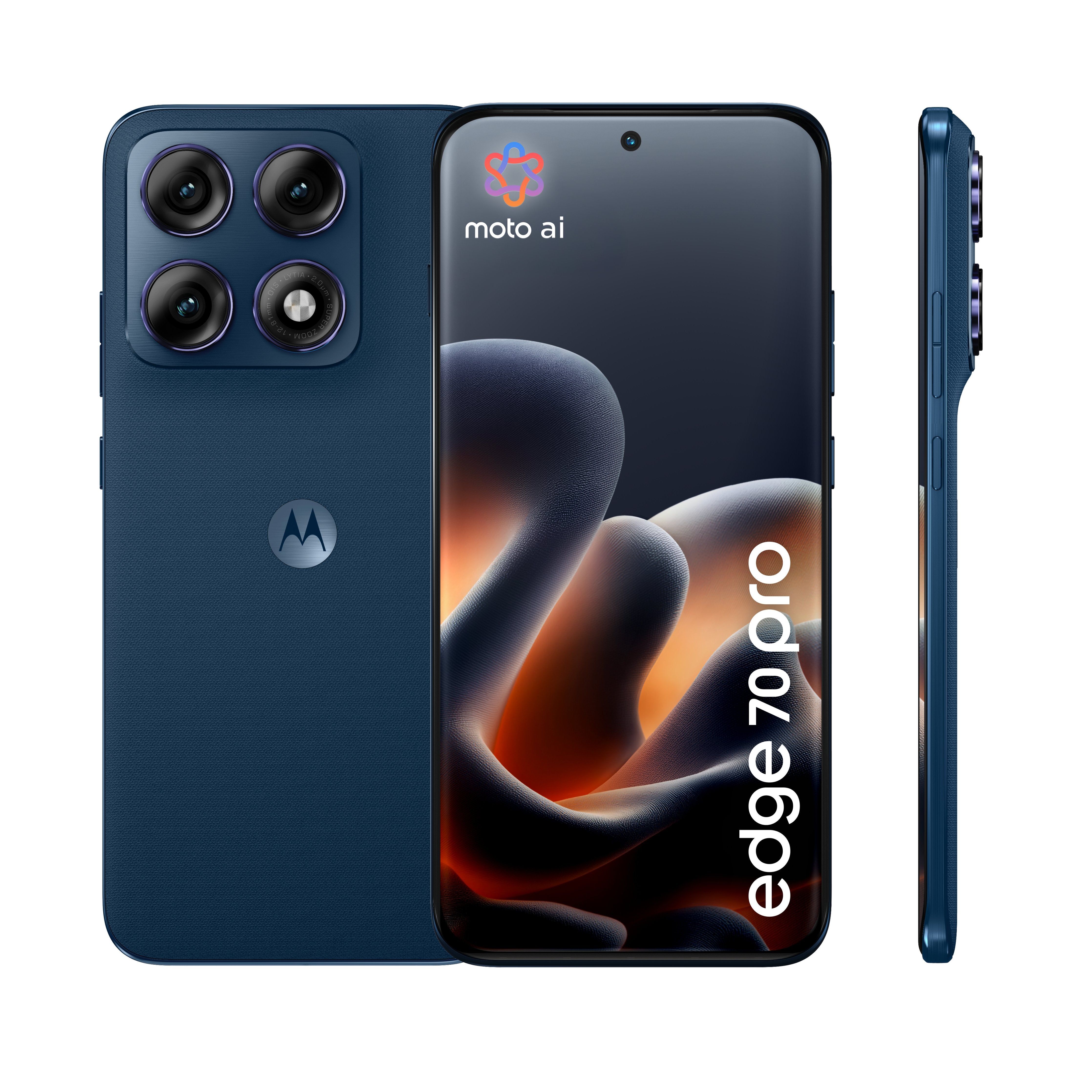 EAN 0840493629759 - Motorola edge 70 pro 17,2 cm (6.78") SIM doble Android 16.0 5G USB Tipo C 8 GB 256 GB 6500 mAh Azul oscur imagen 2