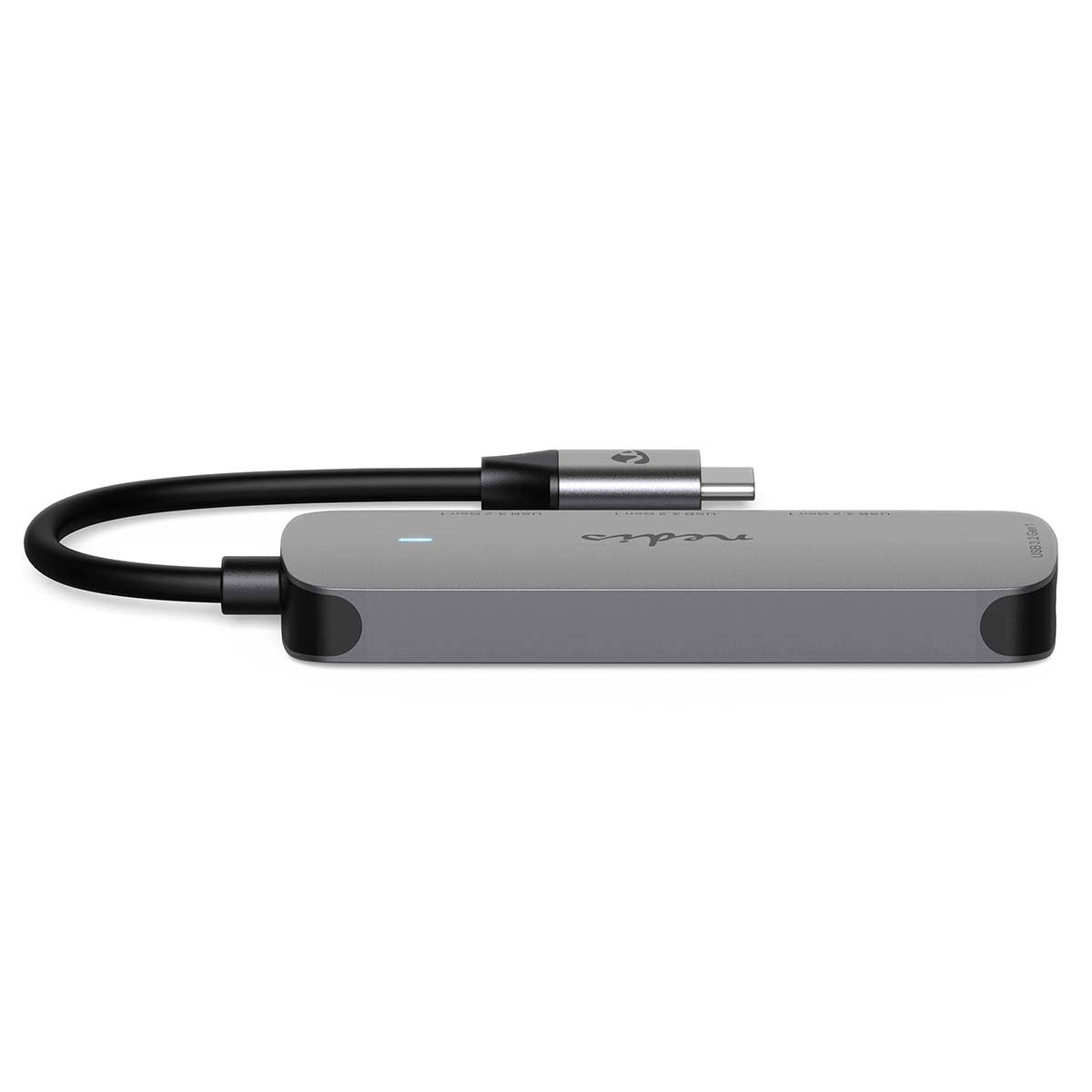 Nedis Ccgb64220gy01 Hub De Interfaz Usb 3.2 Gen 1 [3.1 Gen 1] Type-C 5000 Mbit/S Gris