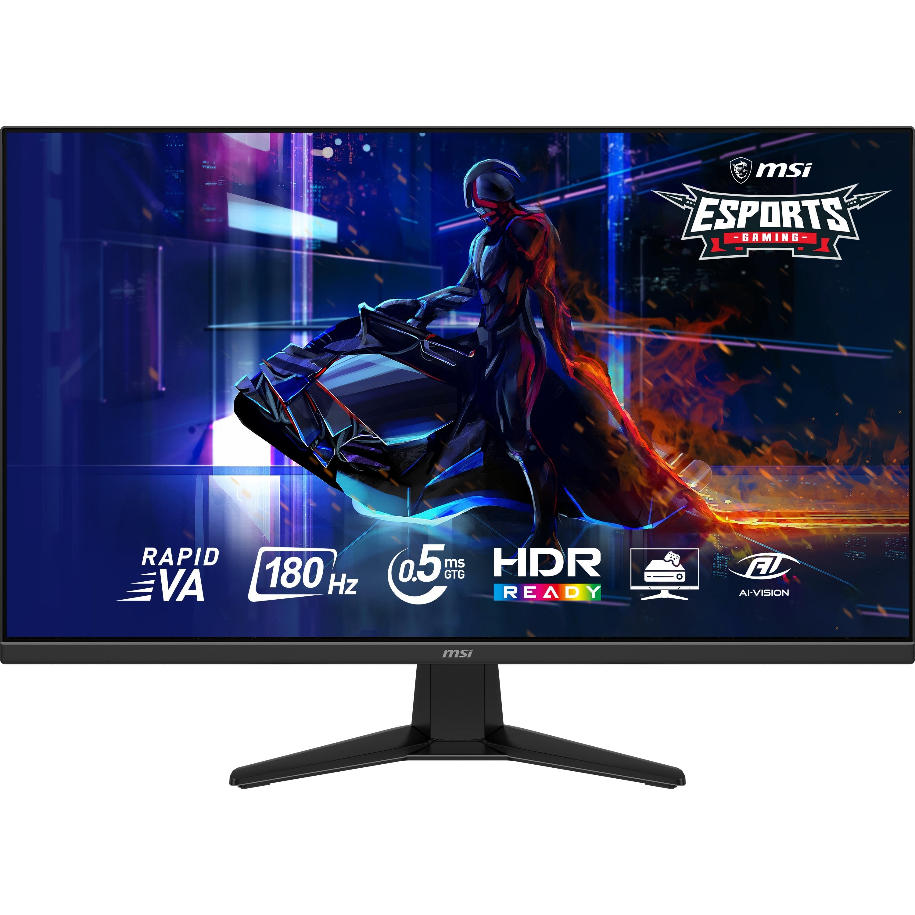 80 Cm (31.5") 2560 X 1440 Pixel Msi 9s6-3de11m-001 16:9 Wide Quad Hd Rapid Va 0,5 Ms 180 Hz Hdr Displayport Hdmi Vesa