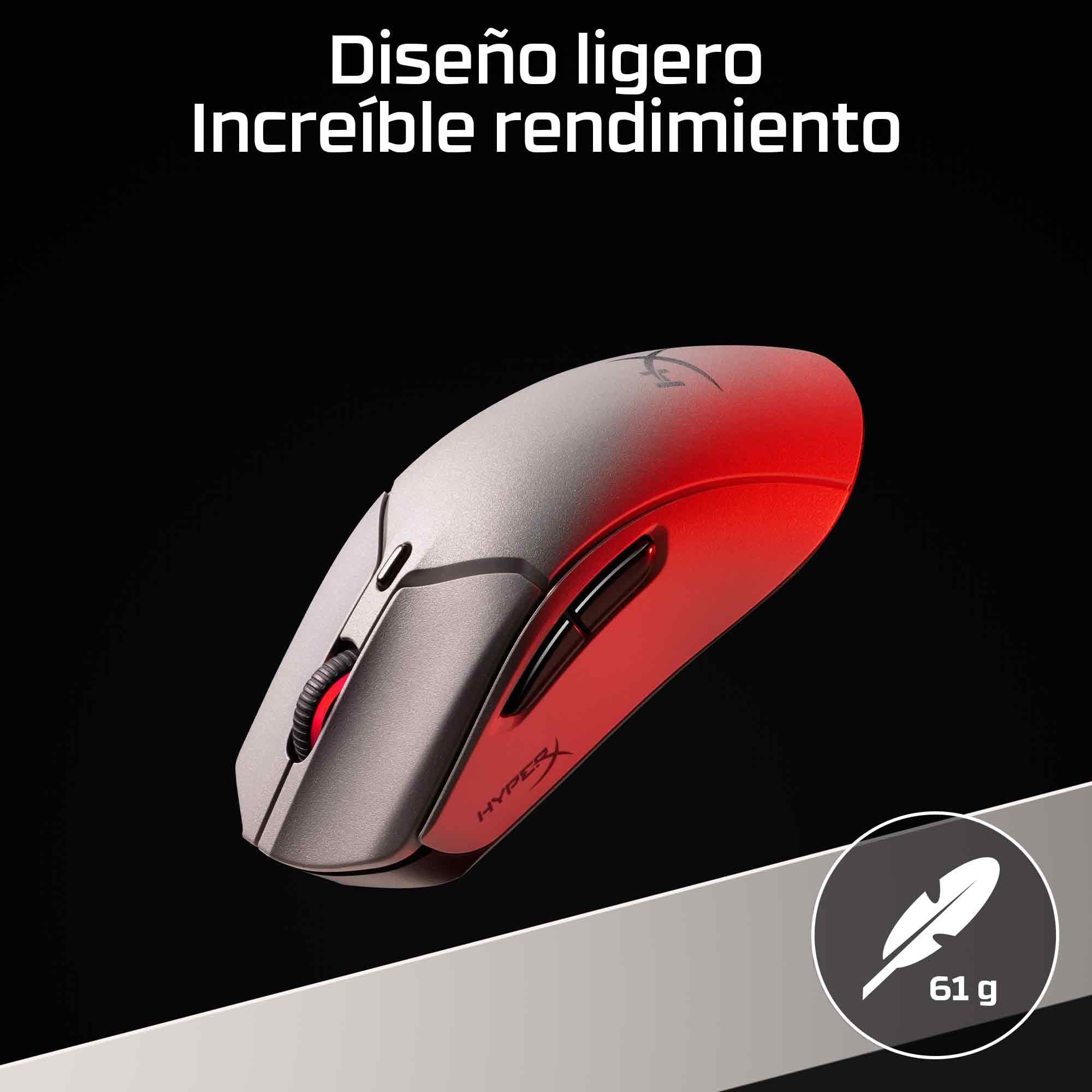 EAN 0198122802432 - HyperX Pulsefire Haste 2 Pro 4k Wireless Gaming Mouse ratón Juego Ambidextro Bluetooth + USB Type-C Óptic imagen 5
