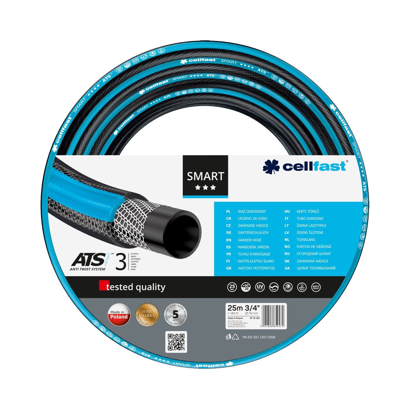 Waz Ogrodowy Smart 3/4" 25m Cellfast