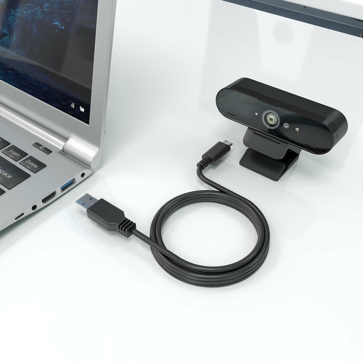 Aisens Cable Usb 3.1 Gen2 10gbps 3a, Tipo Usb-C/M-A/M, Negro, 2.0m