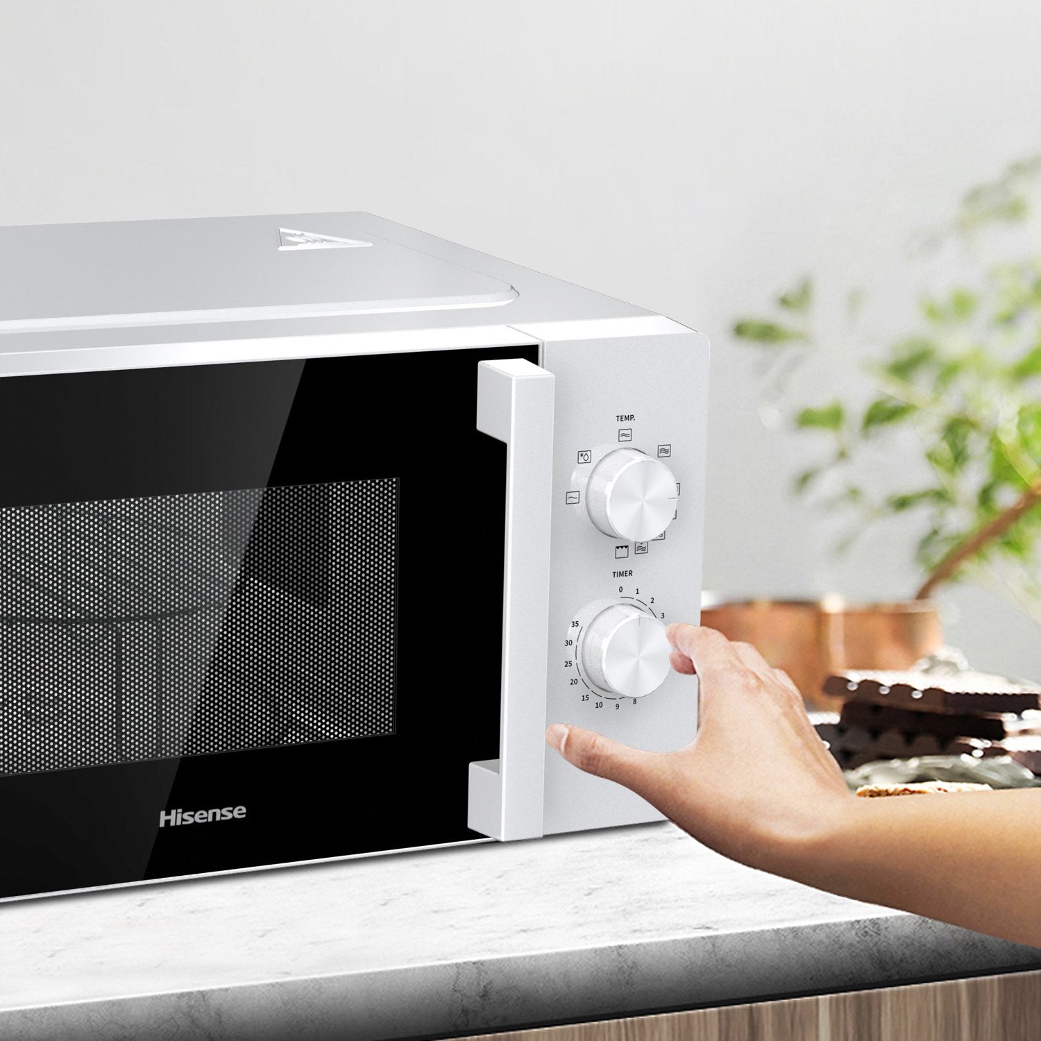 EAN 3838782612121 - Hisense H20MOWP1HG Blanco Microondas combinado Encimera 20 L 700 W imagen 15