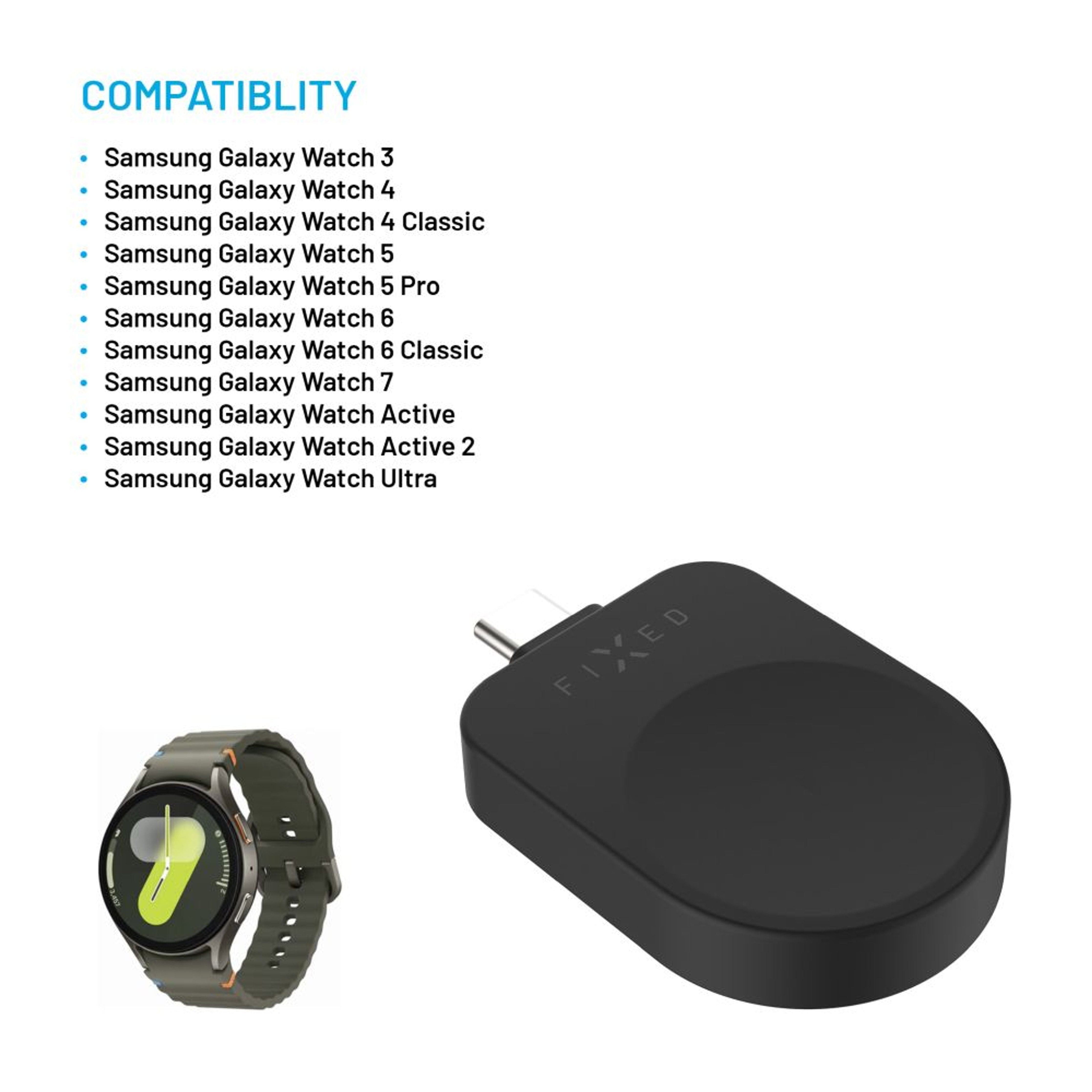 EAN 8591680182152 - FIXED FIXDW-SAP-BK cargador de dispositivo móvil Reloj inteligente Negro USB Cargador inalámbrico Interio imagen 3