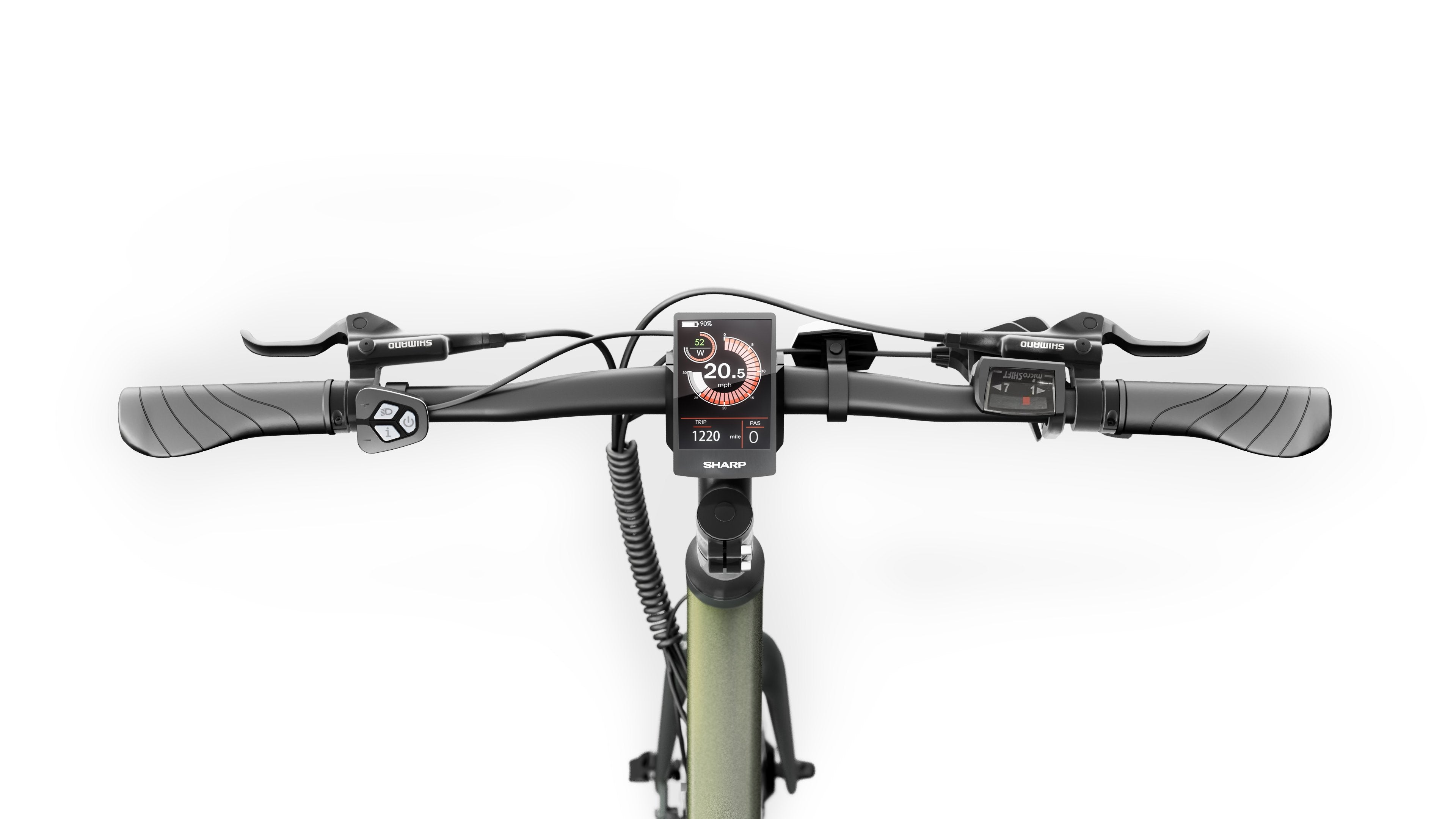 Sharp Gravel E-Bike 250w Motor App 70km GrN Glanz