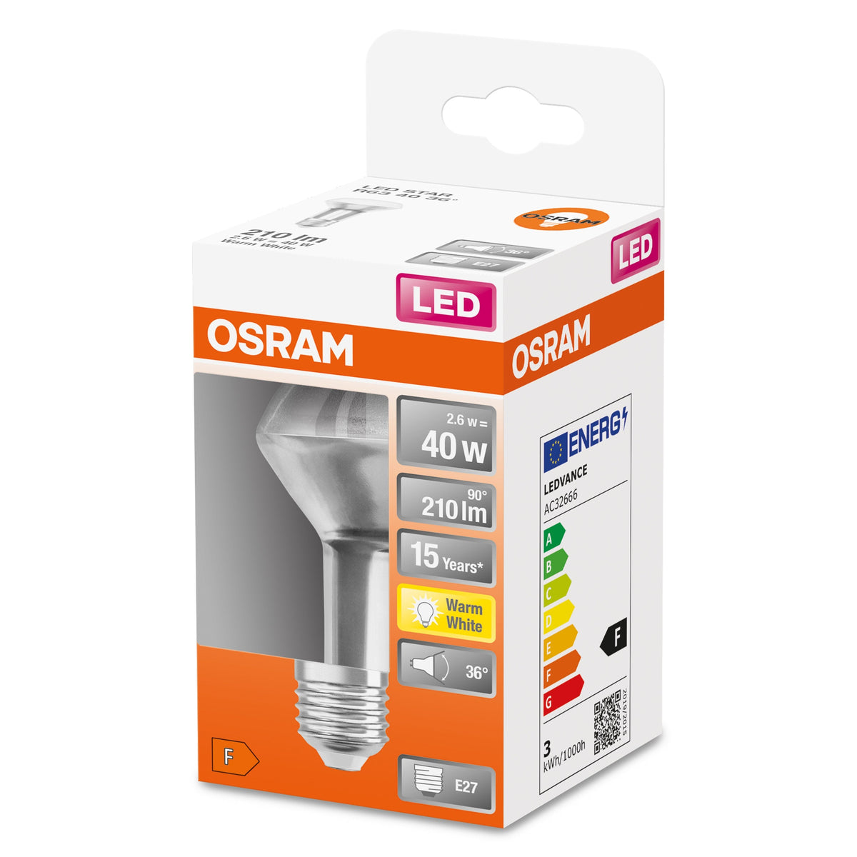 Osram Led Lámpara 2.6 W Blanco Cálido
