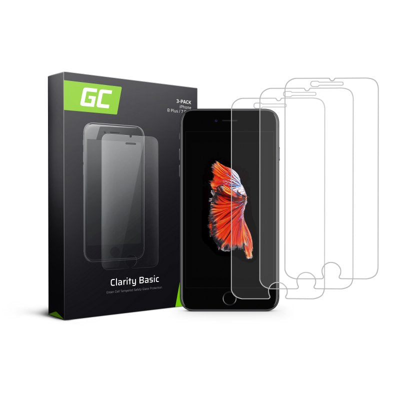 Green Cell 3x Screen Protector Gc Clarity For Apple Iphone 6+ 6s+ 7+ 8+
