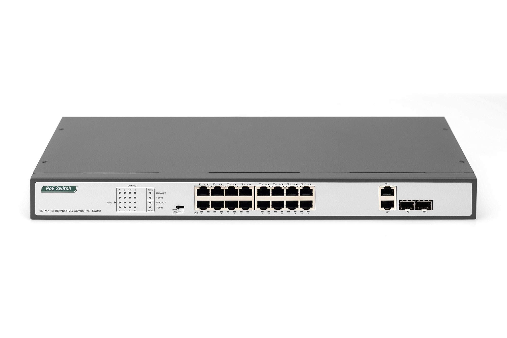Digitus Switch 16-Port 10 100 250w Poe Unmanaged Negro