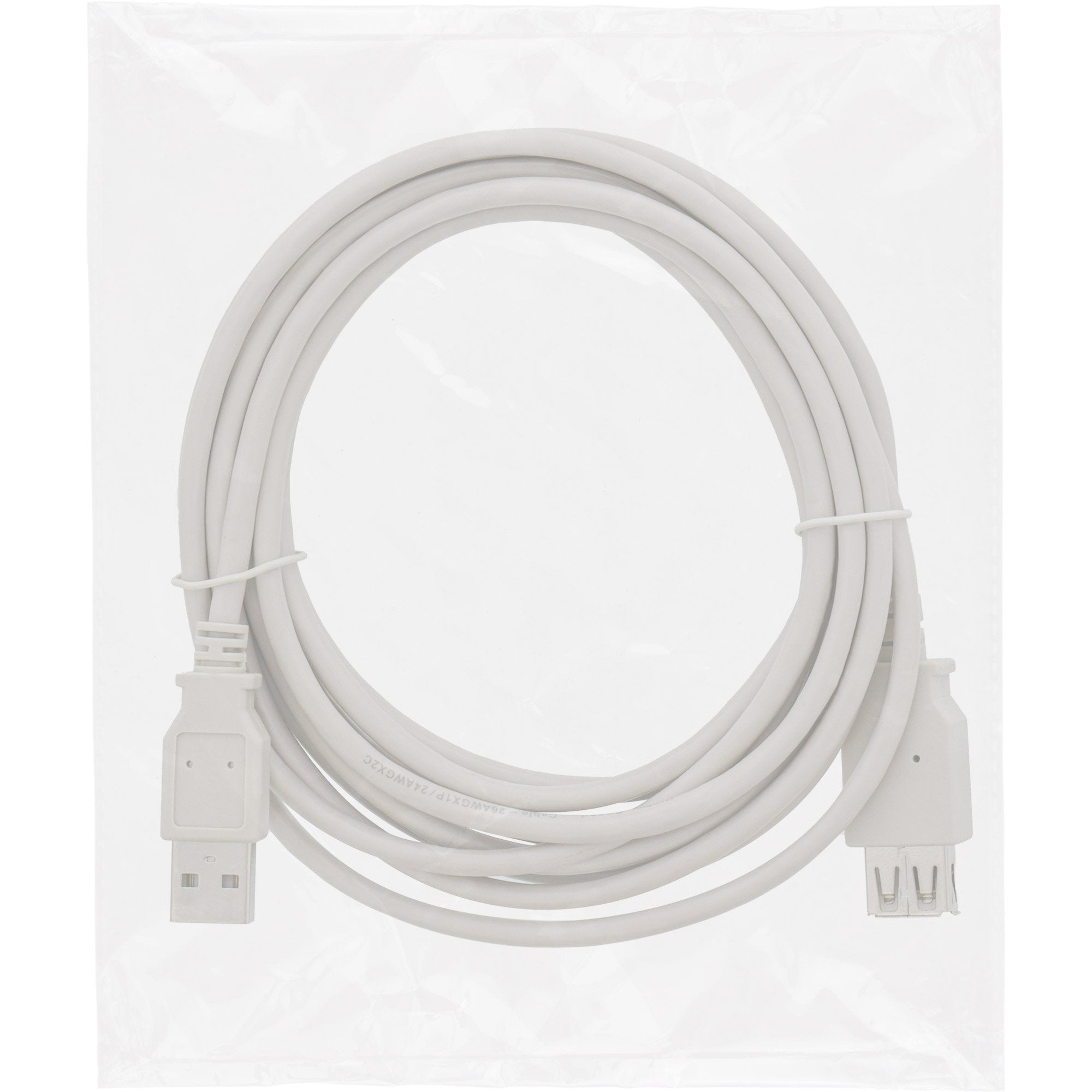 Cable Inline Usb 2.0 Tipo A Macho A Hembra Gris 3m