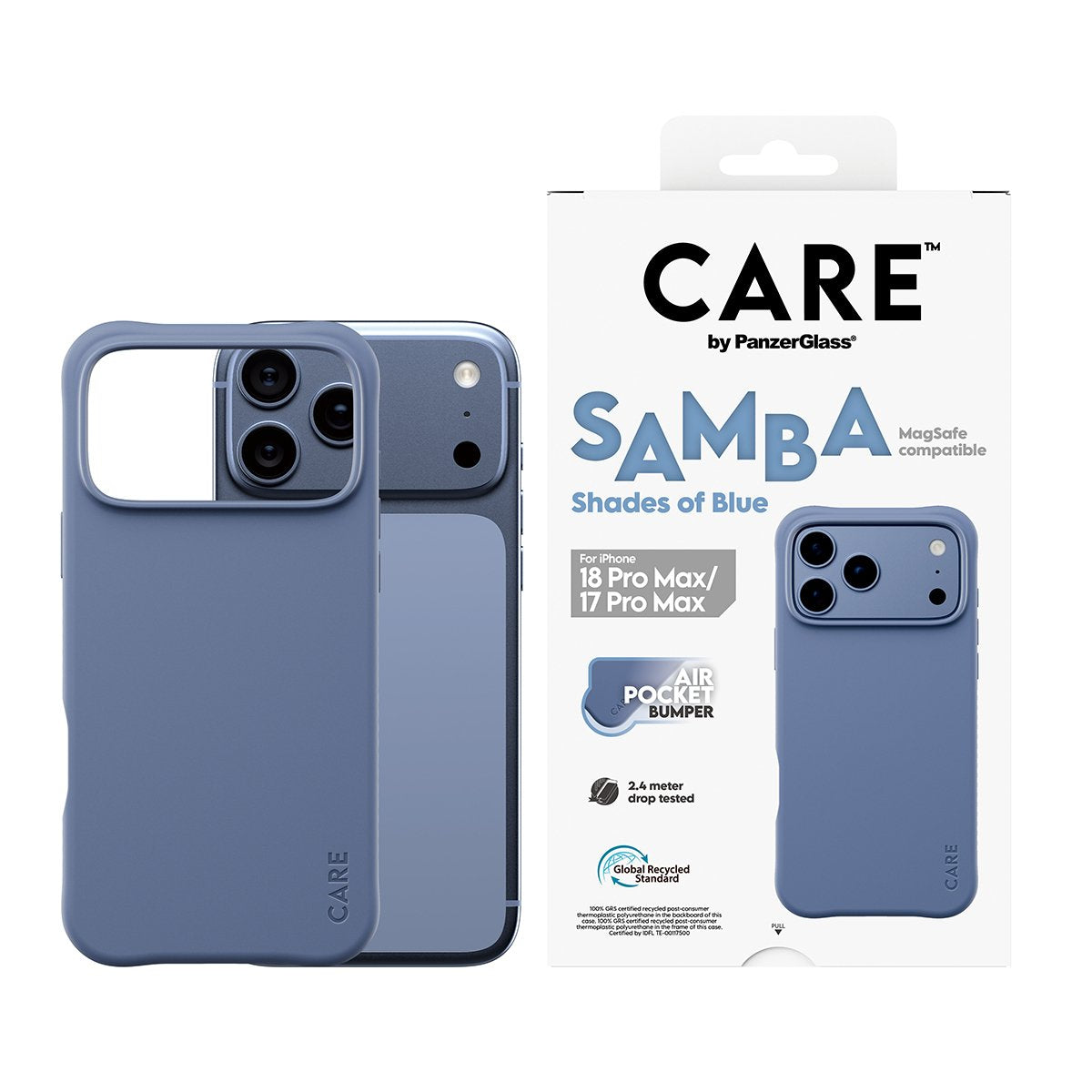 Care Samba Case Shades Blue Magsafe Ip 18pmx 17pmx