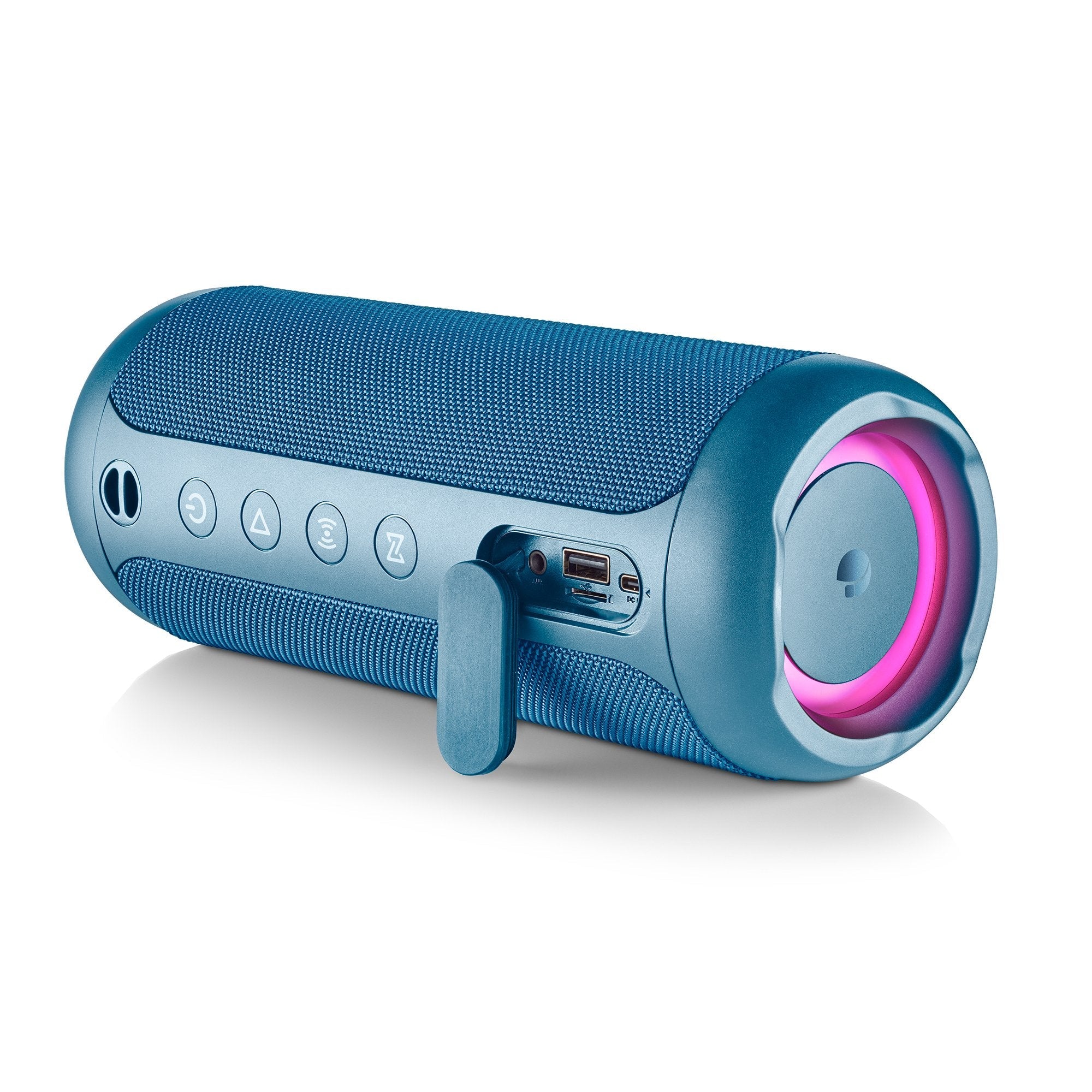 Ngs Altavoz Port Bt Luces Rgb Ip67 Color Azul 60w