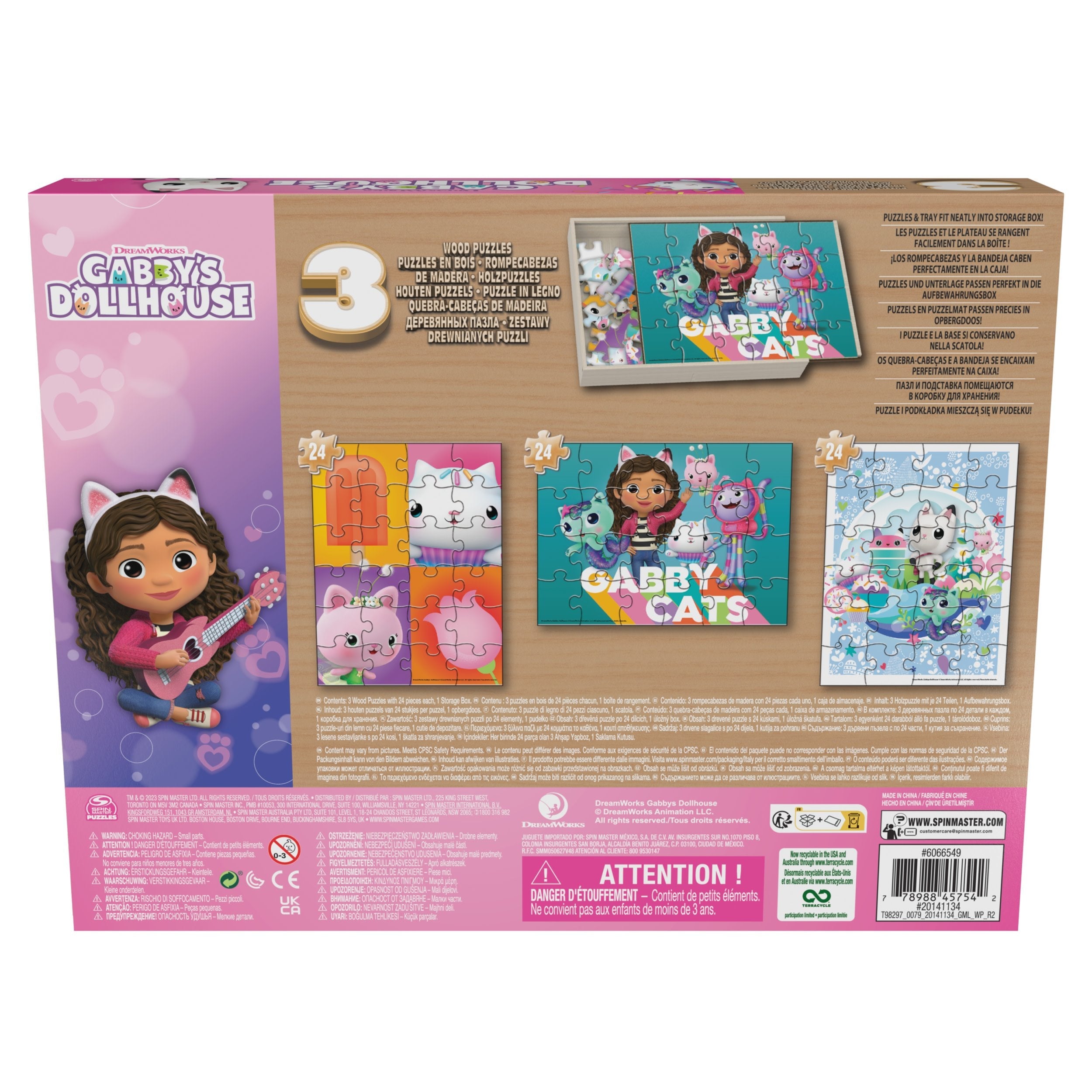 Spin Master Dreamworks Casa De Muñecas De Gabby  Colección De Rompecabezas De Madera 6066549
