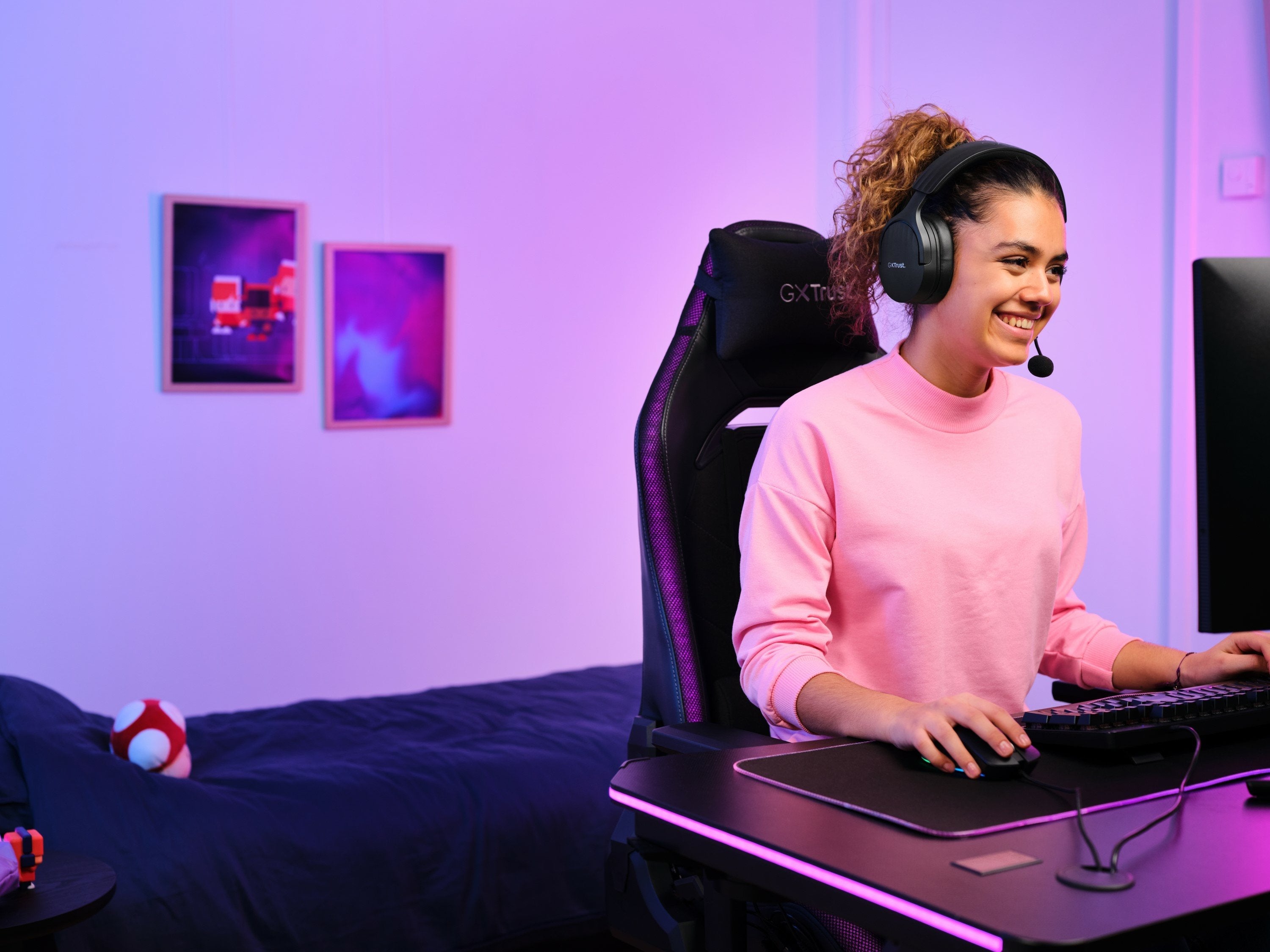 Auriculares Gaming Inalámbricos Con Micrófono Trust Gaming Gxt 491 Fayzo Bluetooth Jack 3.5