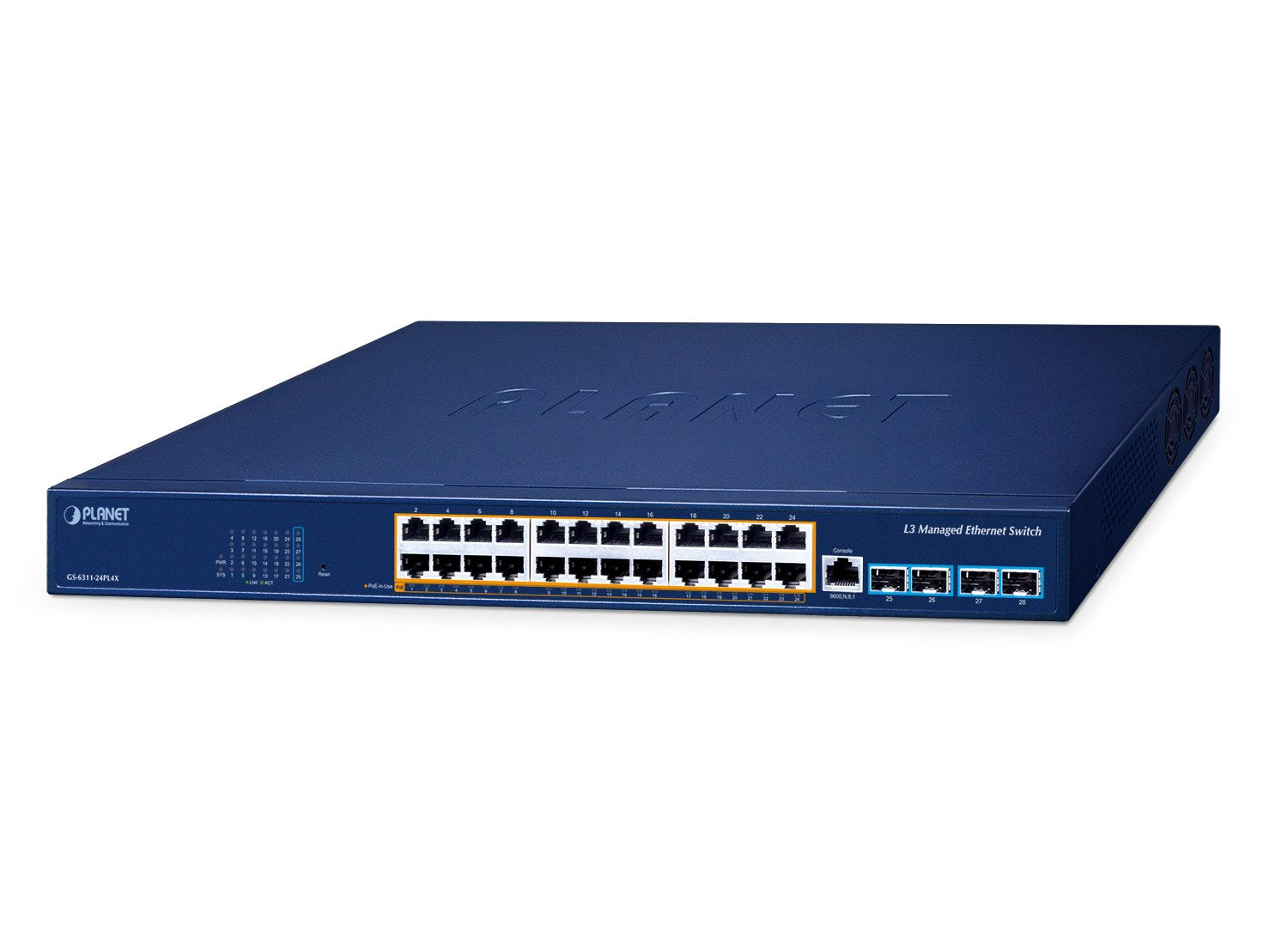 Layer 3 24-Port 10/100/1000t  802.3at Poe + 4-Port 10g Sfp+