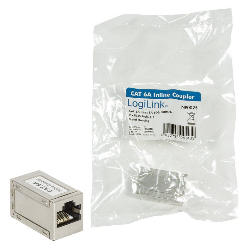 Logilink Np0025 Adaptador Cat.6a Stp, Carcasa De Metal