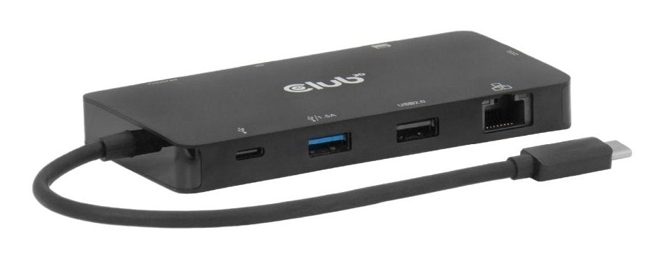 Club3d Usb-C 9in1-Hub >2xhdmi 2xusb Usb-C Lan 4k60hz Pd100w Retail