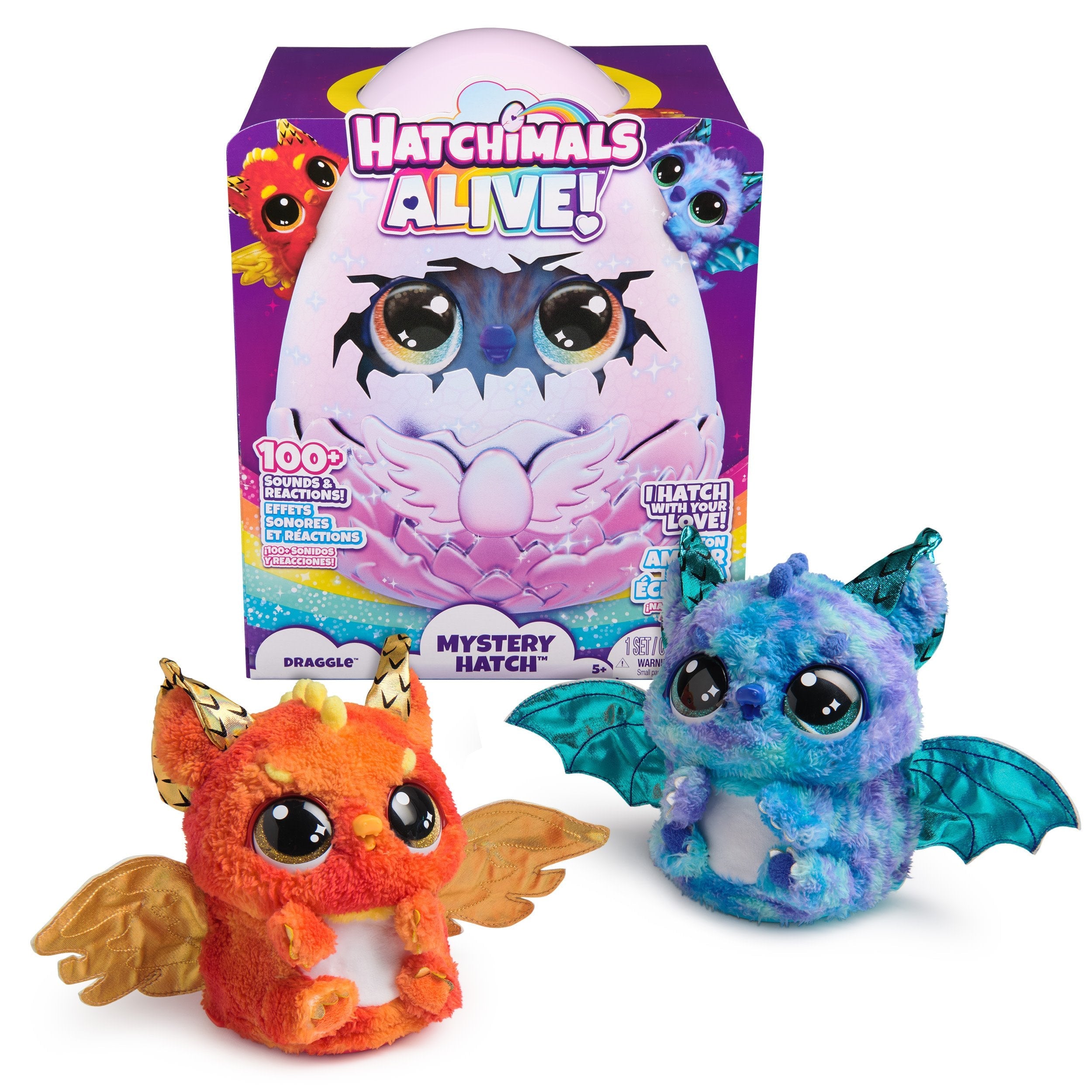 Figura De Juguete Spin Master Hatchimals Alive Mystery Egg Draggle   6069282