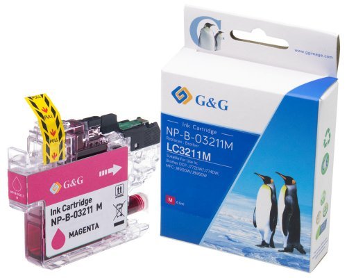 G&G Cartucho De Tinta Compatible Brother Lc-3211m Magenta