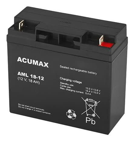EAN 5902367801793 - EMU Electronic AM 18-12 VRLA AGM 12 V 18 Ah imagen 1