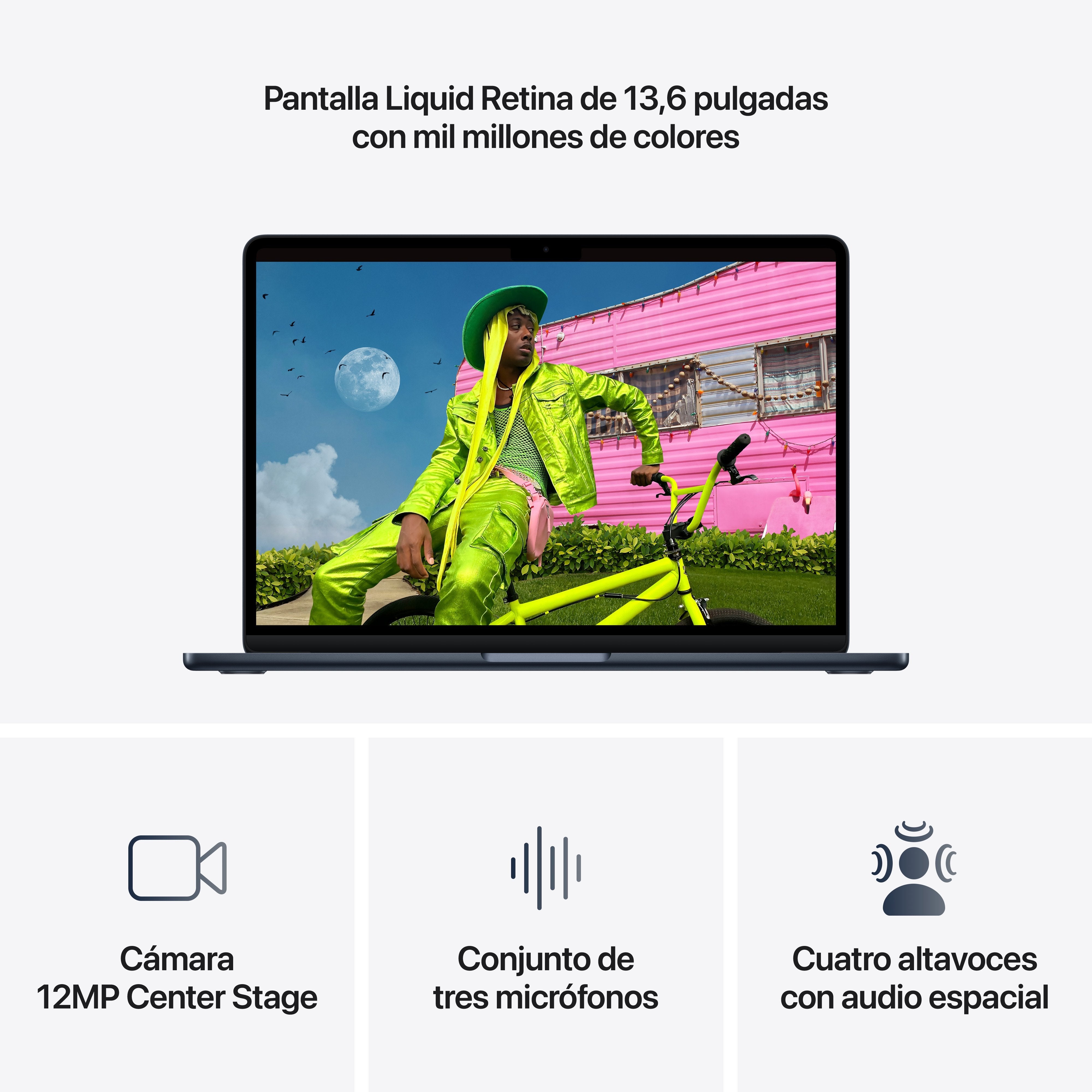Apple Macbook Air 13,6' M5 10-Core Cpu 24gb 1tb Ssd 10-Core Gpu Medianoche