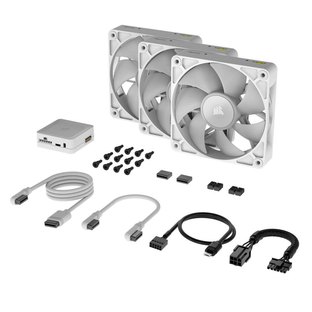 Corsair Ventilador 120*120*25 Rx120 Rgb Icue Link Blanco Triple