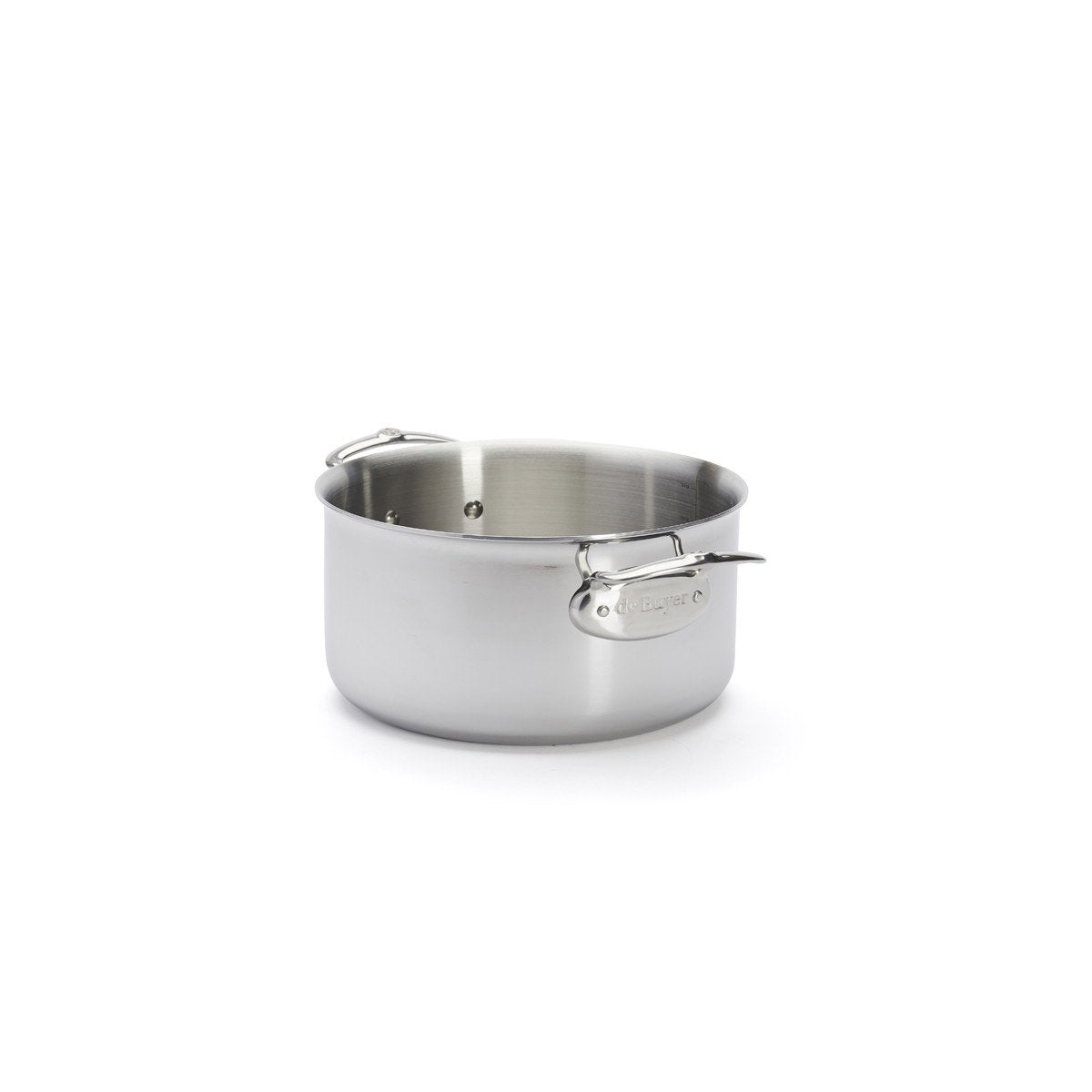 De Buyer Affinity Saucepot Stainless Steel With Lid 24 Cm