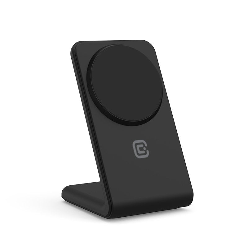 EAN 5904310703543 - Crong MagSpot Stand - 2-in-1 drahtloses Ladegerät mit MagSafe für iPhone und AirPods (schwarz) Smartphone imagen 7